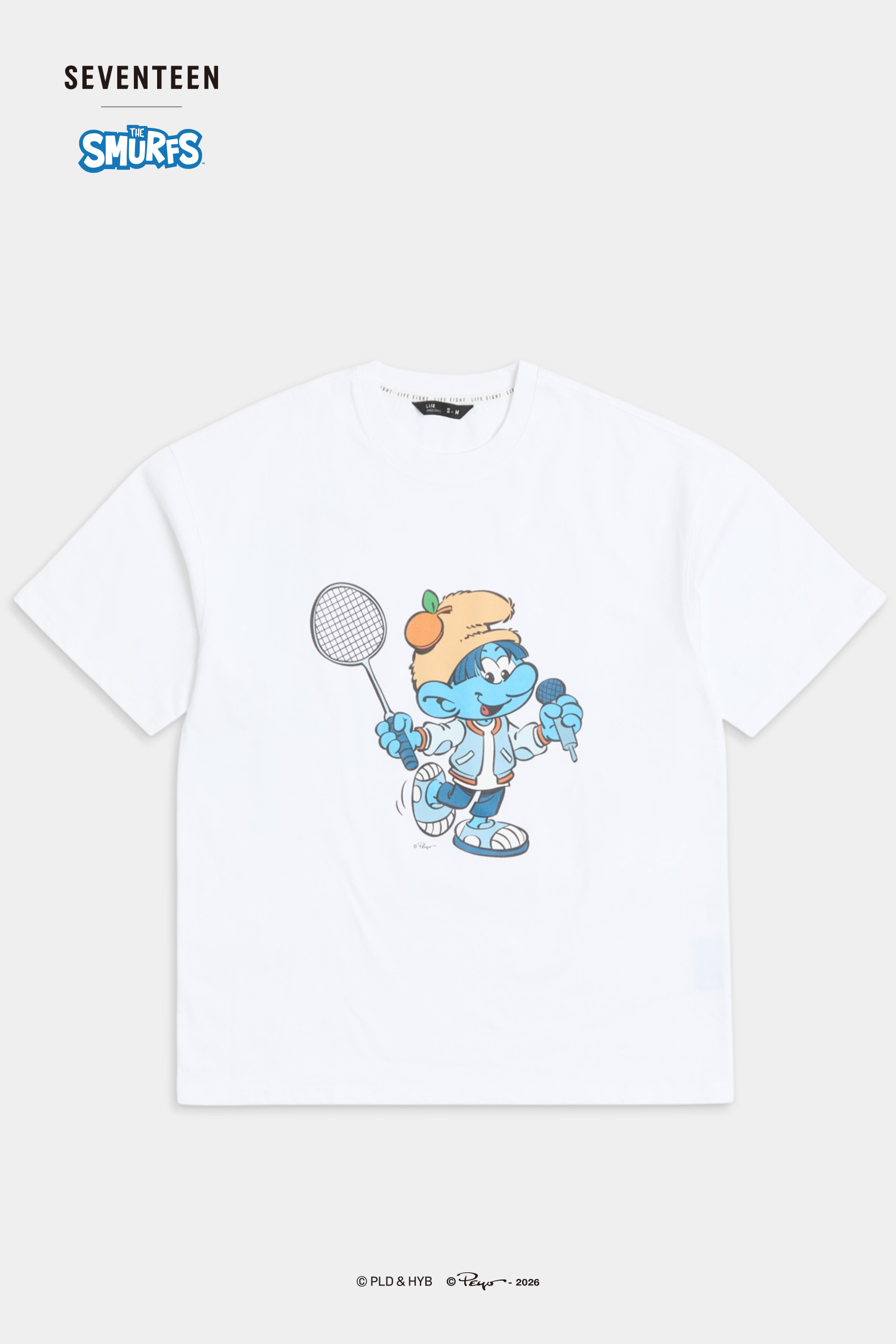 SEVENTEEN│THE SMURFS SEUNGKWAN款短袖上衣