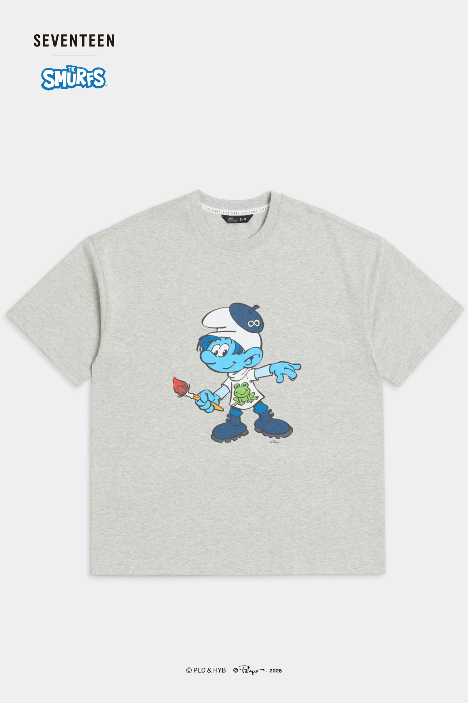 SEVENTEEN│THE SMURFS THE 8款短袖上衣