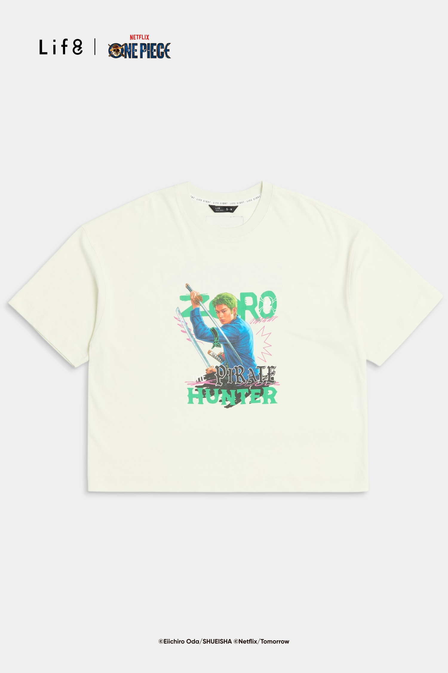 航海王 羅羅亞.索隆 BOXY短袖上衣