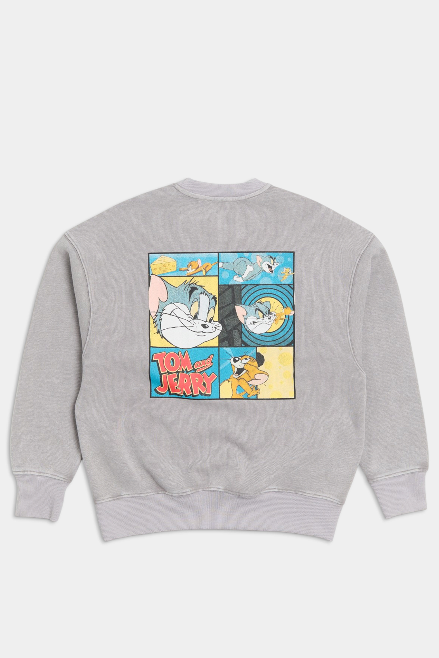 TOM AND JERRY 復古漫畫 水洗印花長袖上衣