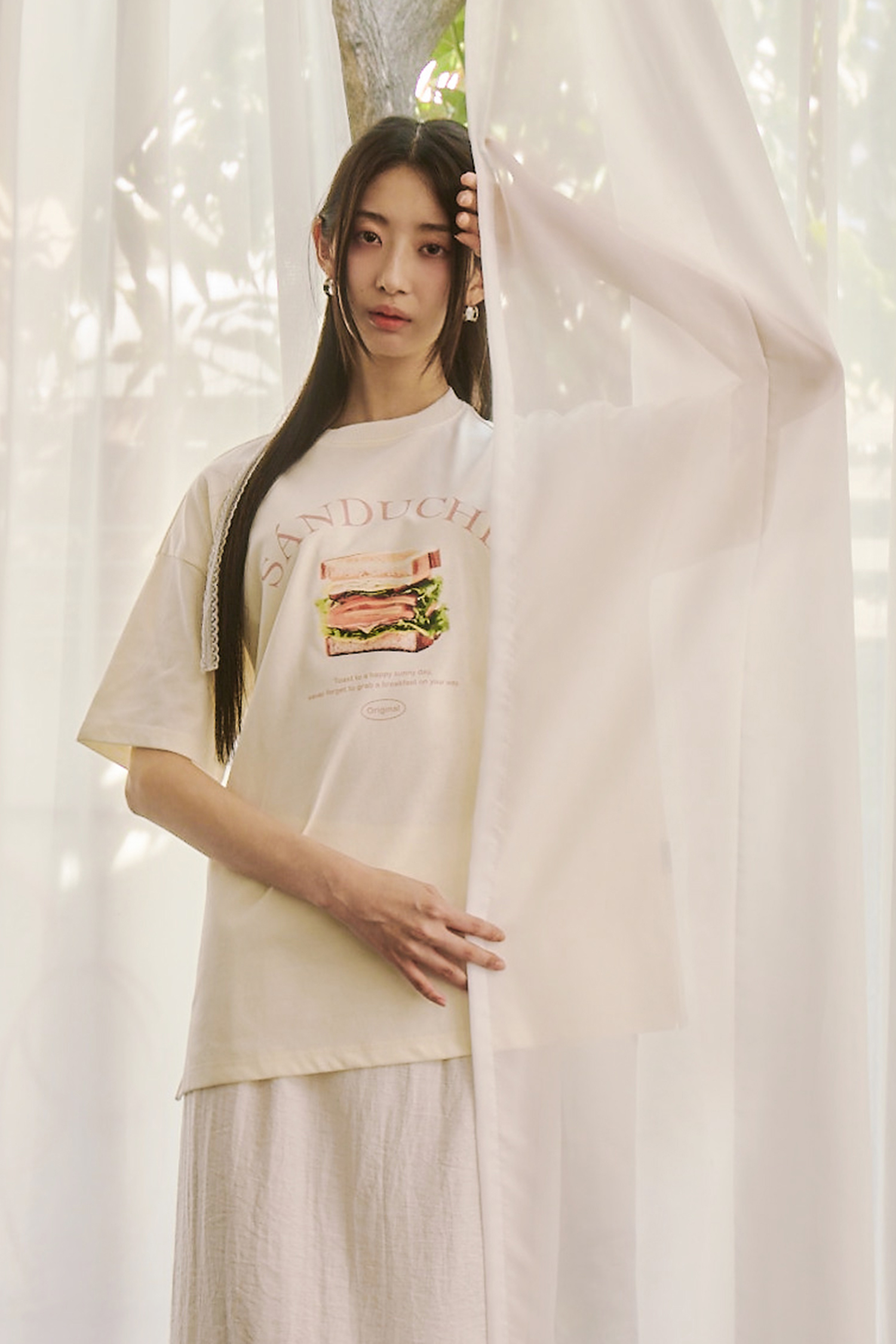 K:CODE 早餐派對 印花短袖上衣(女)