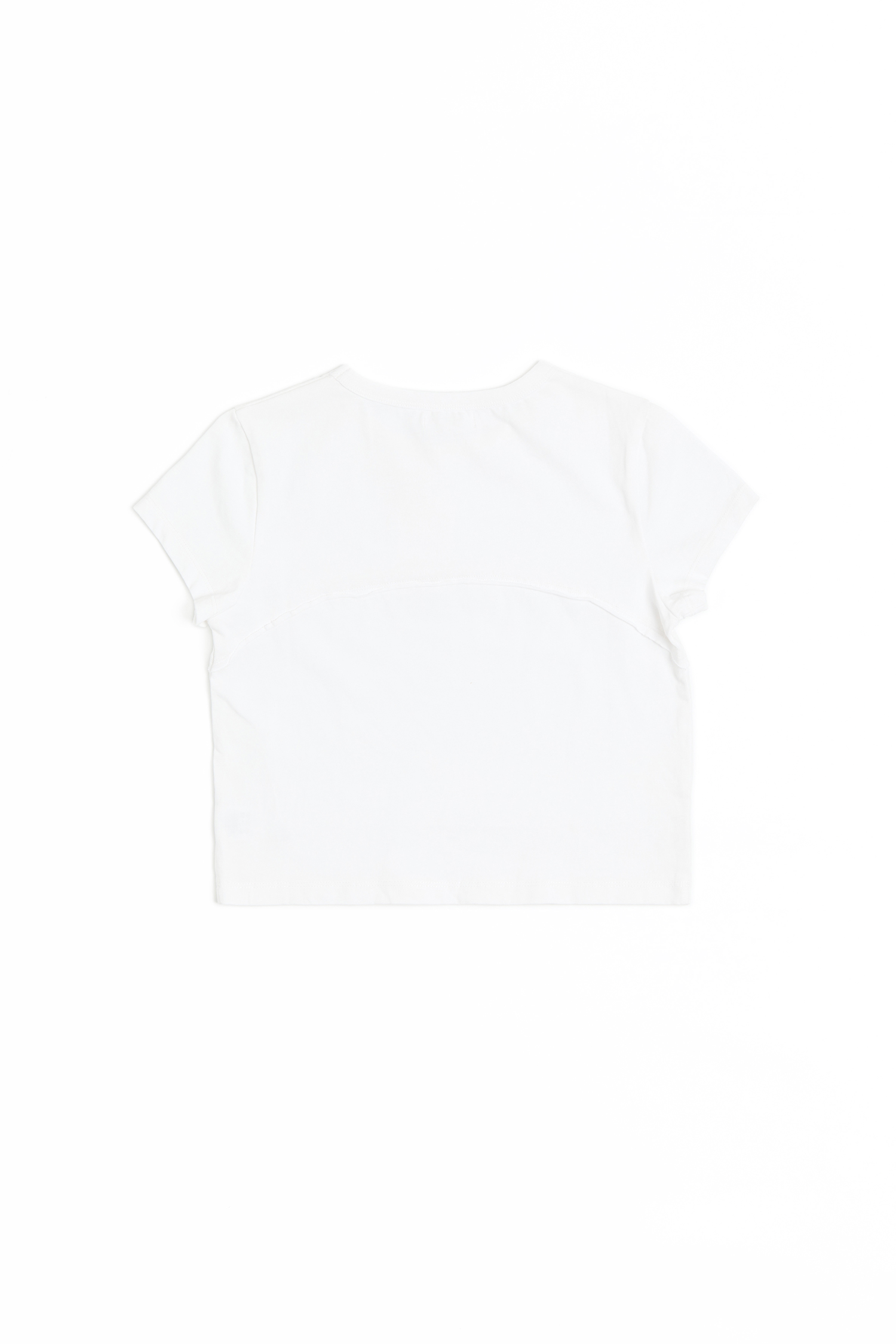 弧形剪接 小飛袖百搭上衣(女)