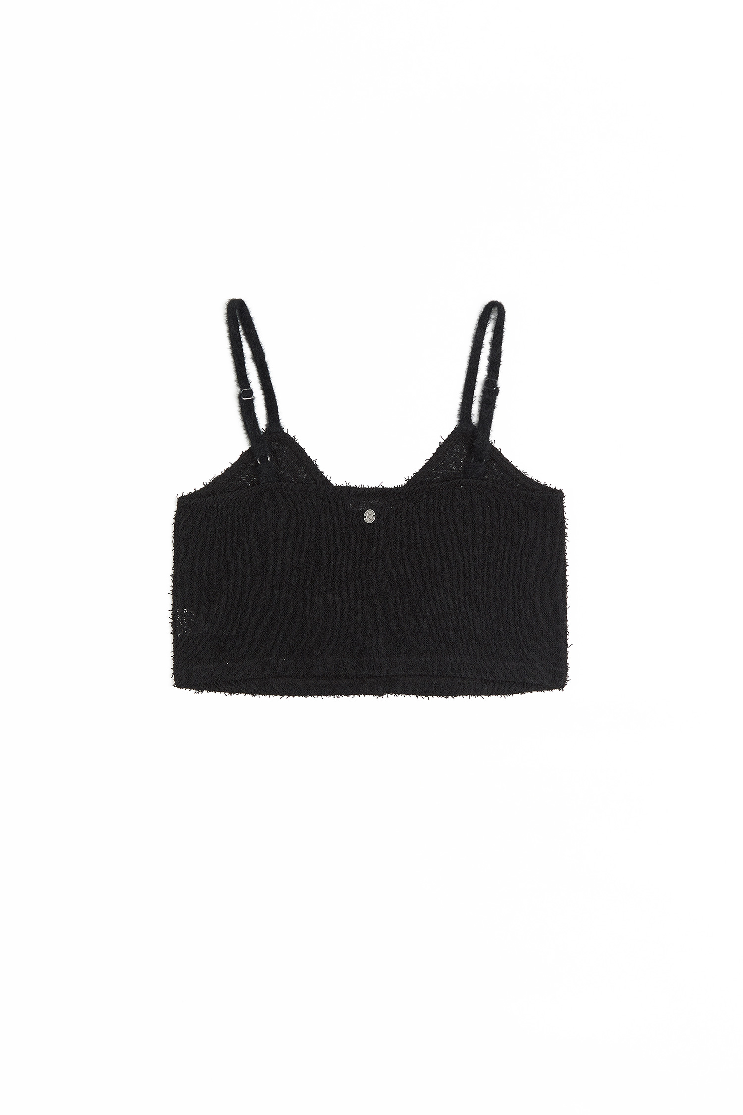 毛毛細肩帶 短版小背心(女)