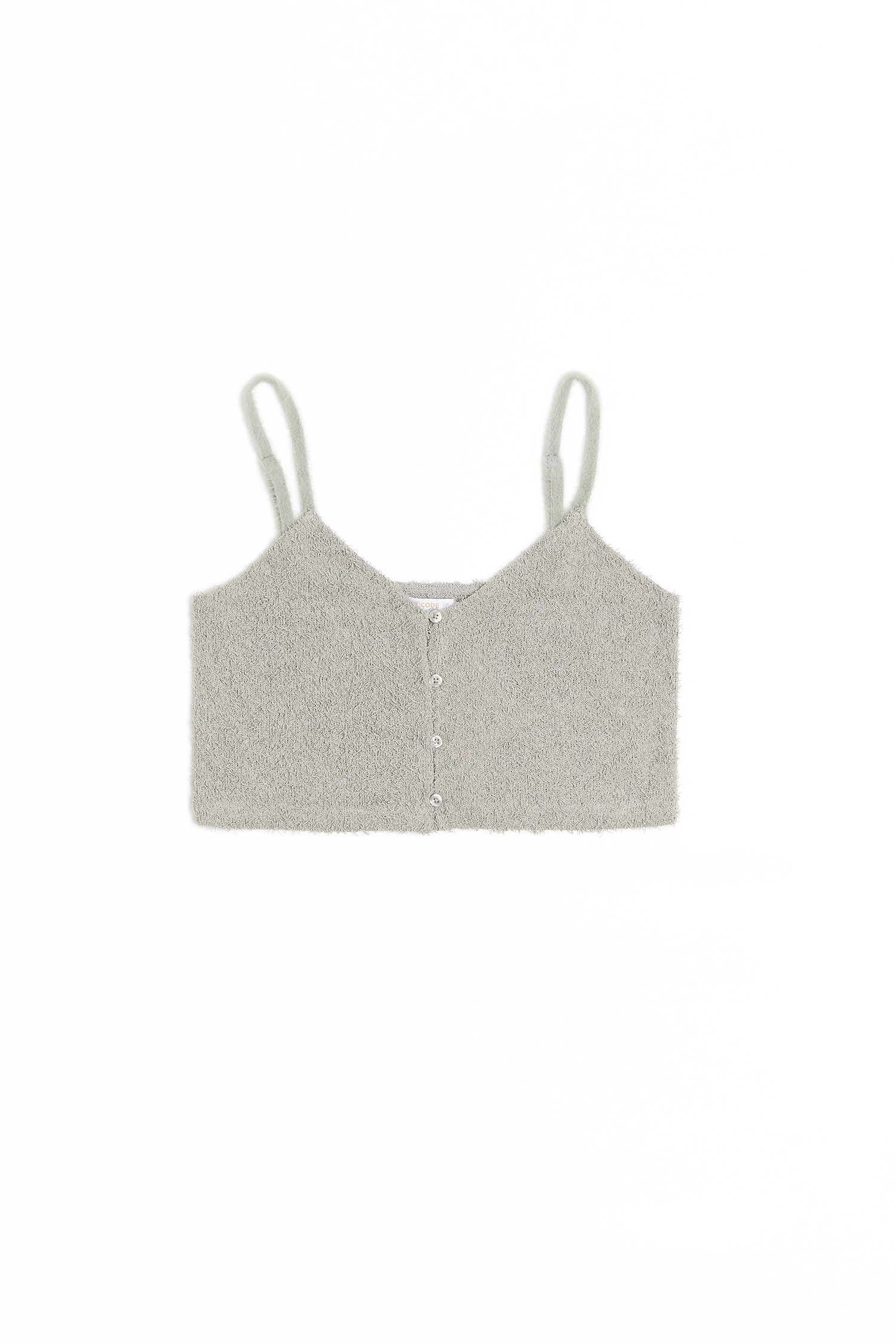 毛毛細肩帶 短版小背心(女)