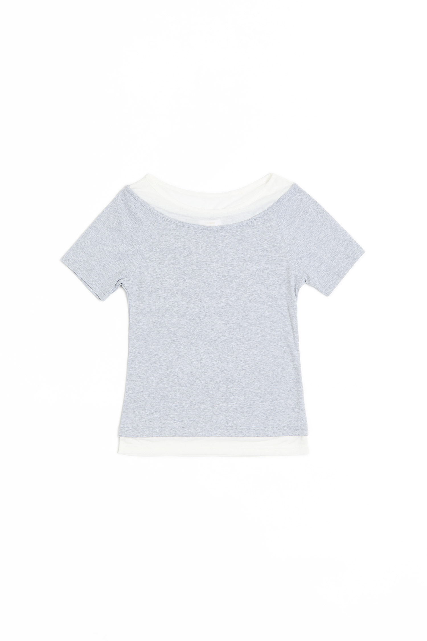 層次感 美肩短袖上衣(女)