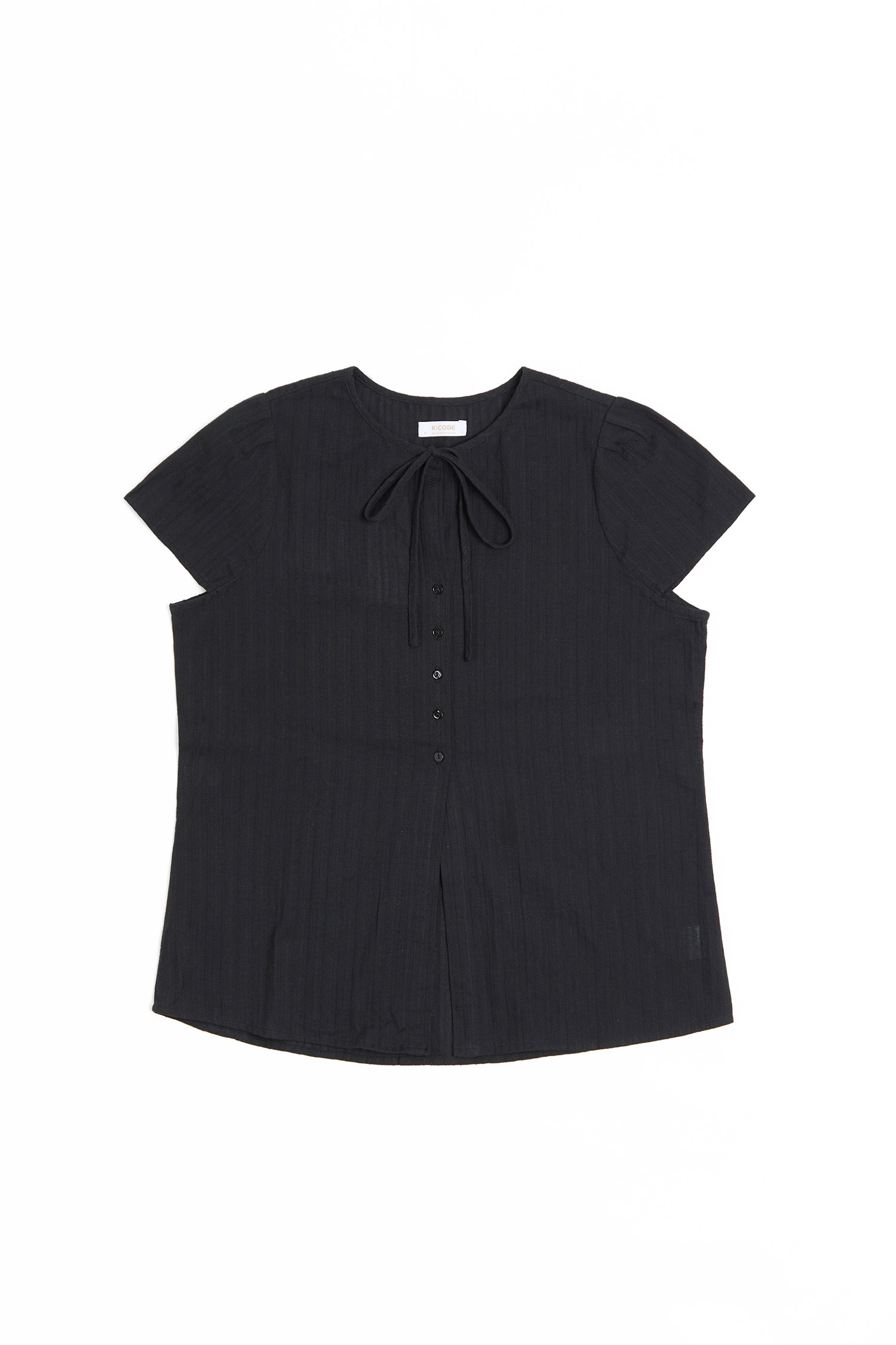 夏日緹花 兩穿綁結襯衫(女)