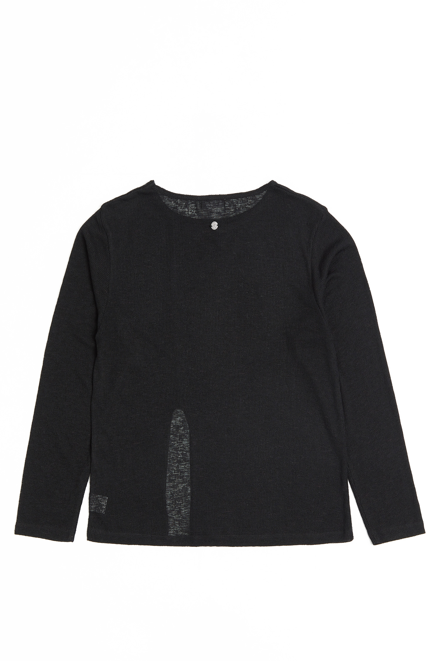 極簡開岔 針織長袖上衣(女)