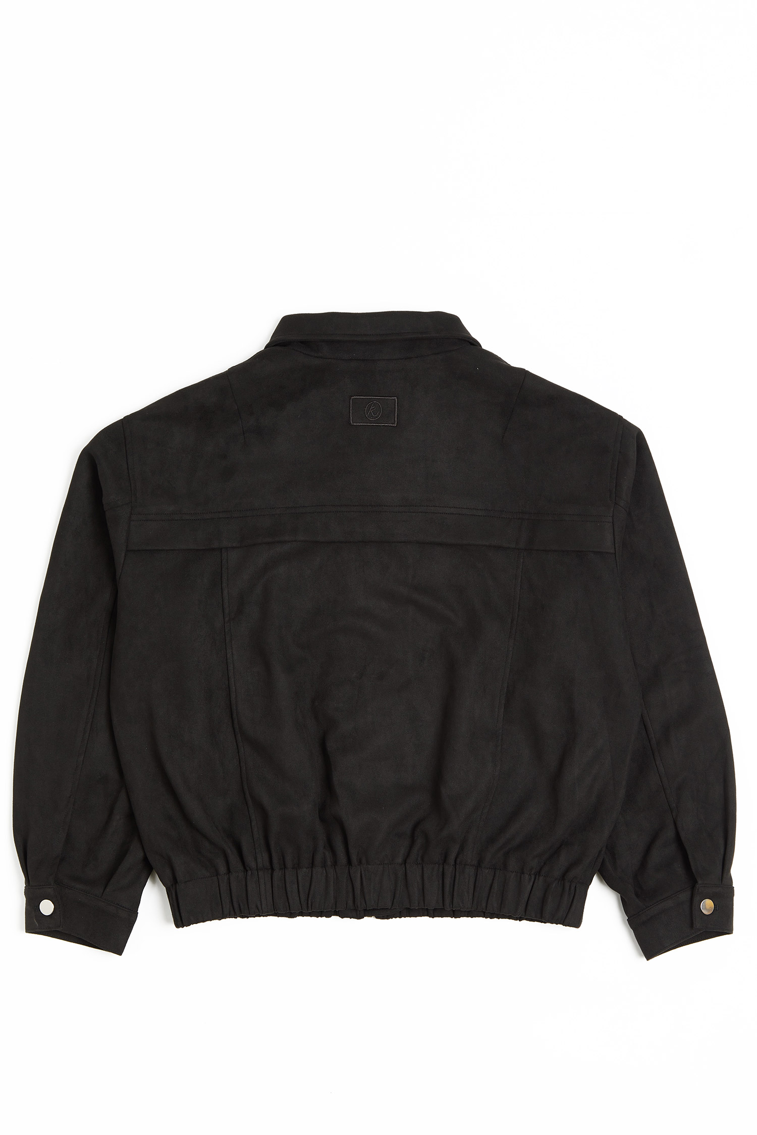 率性翻領 麂皮拉鍊外套(女)