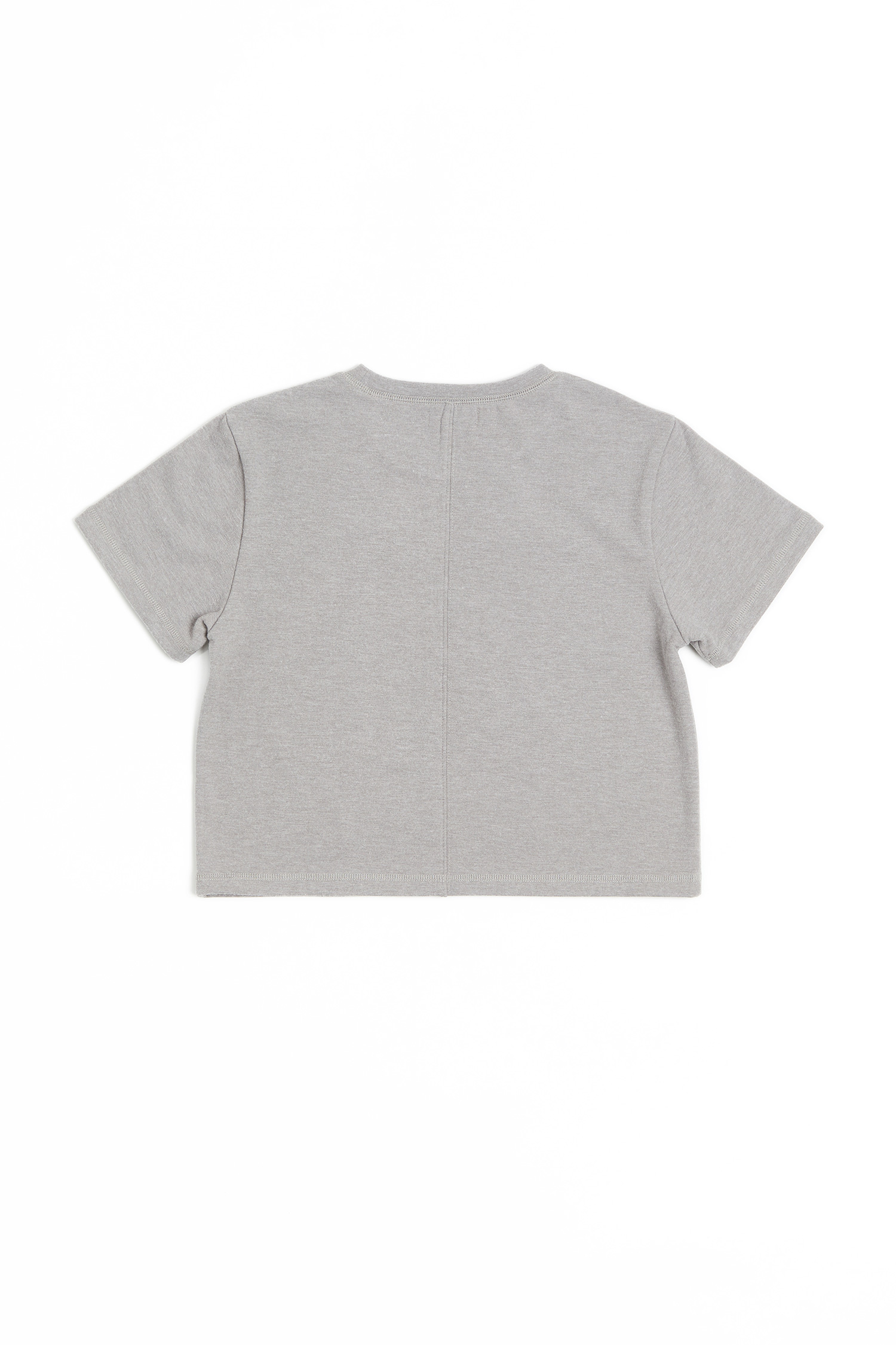 品牌刺繡 刷毛短袖上衣(女)