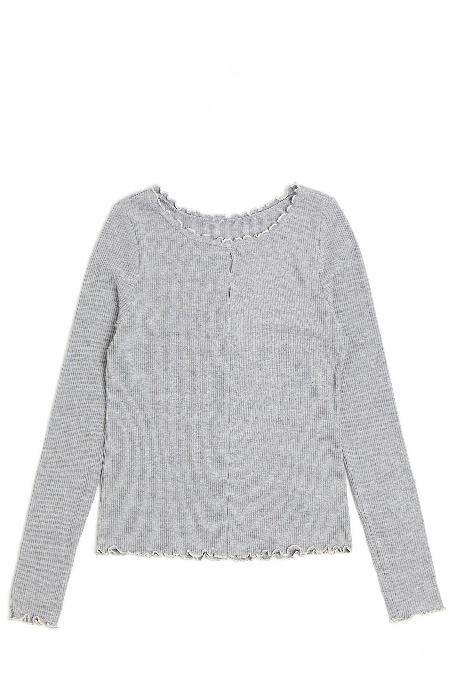 正反兩穿 挖洞坑條針織上衣(女)