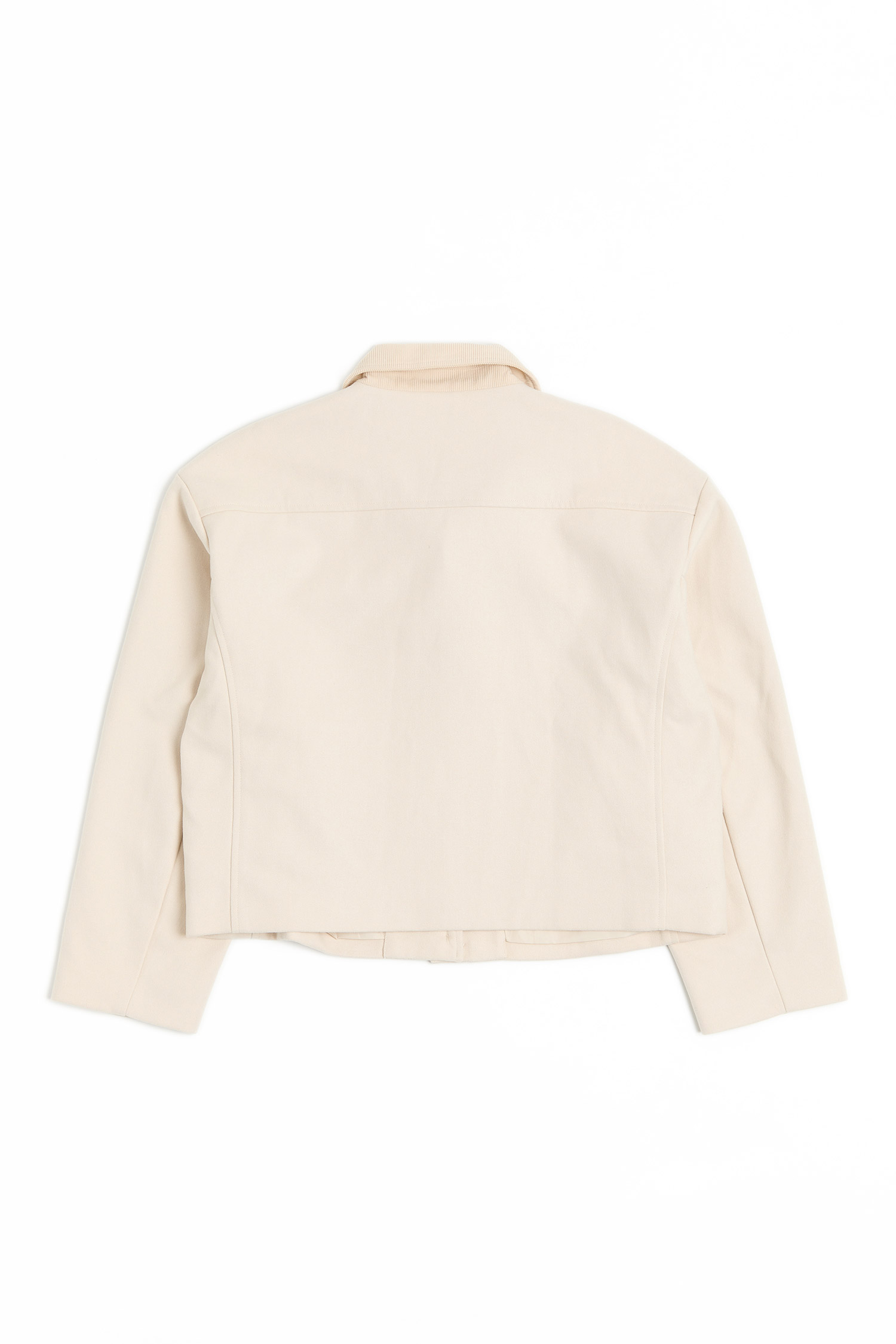 復古翻領毛呢外套(女)