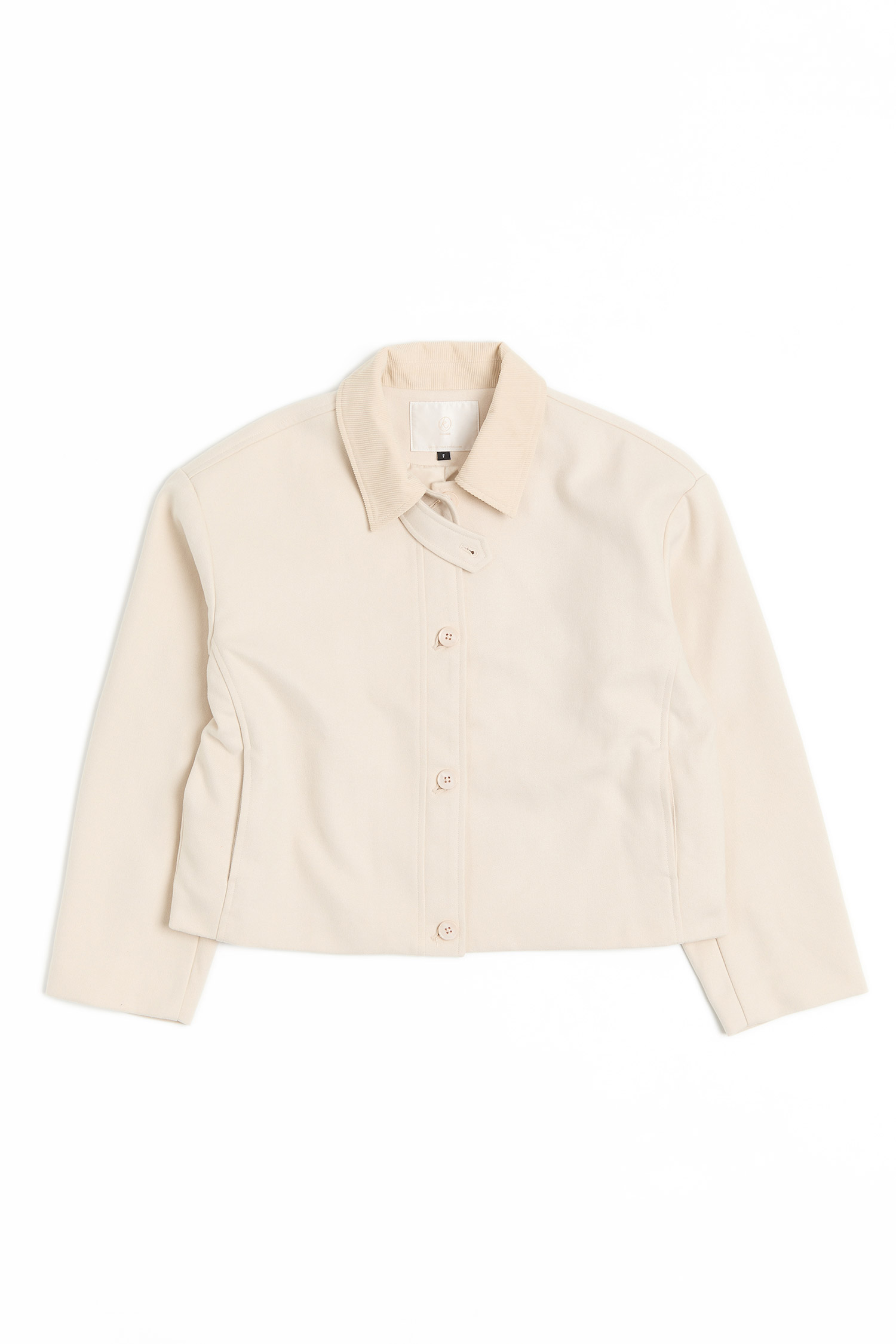 復古翻領毛呢外套(女)