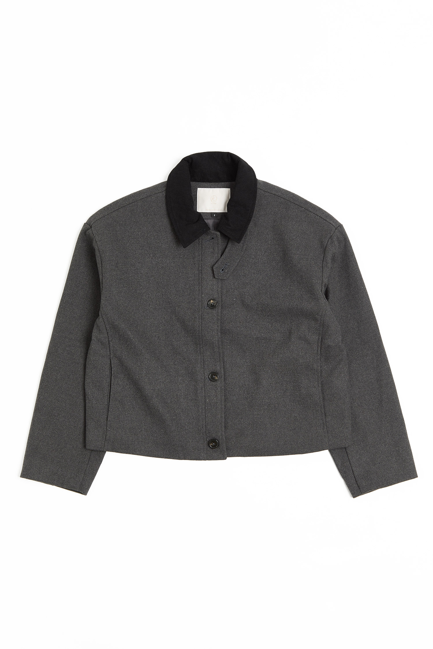 復古翻領毛呢外套(女)