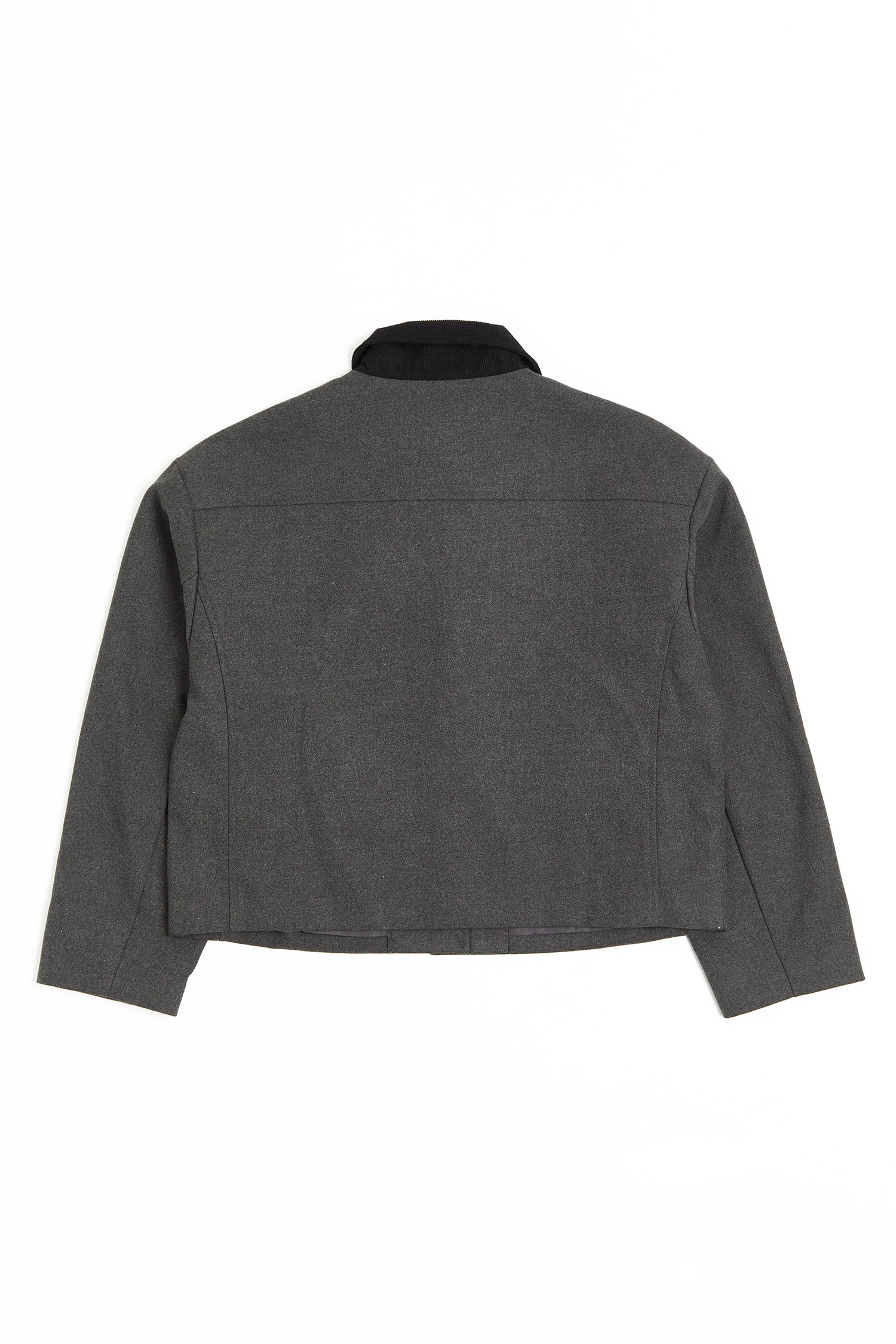 復古翻領毛呢外套(女)