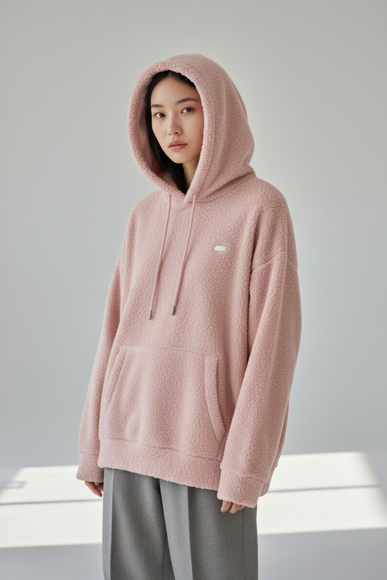 雙面寶寶絨 保暖連帽上衣