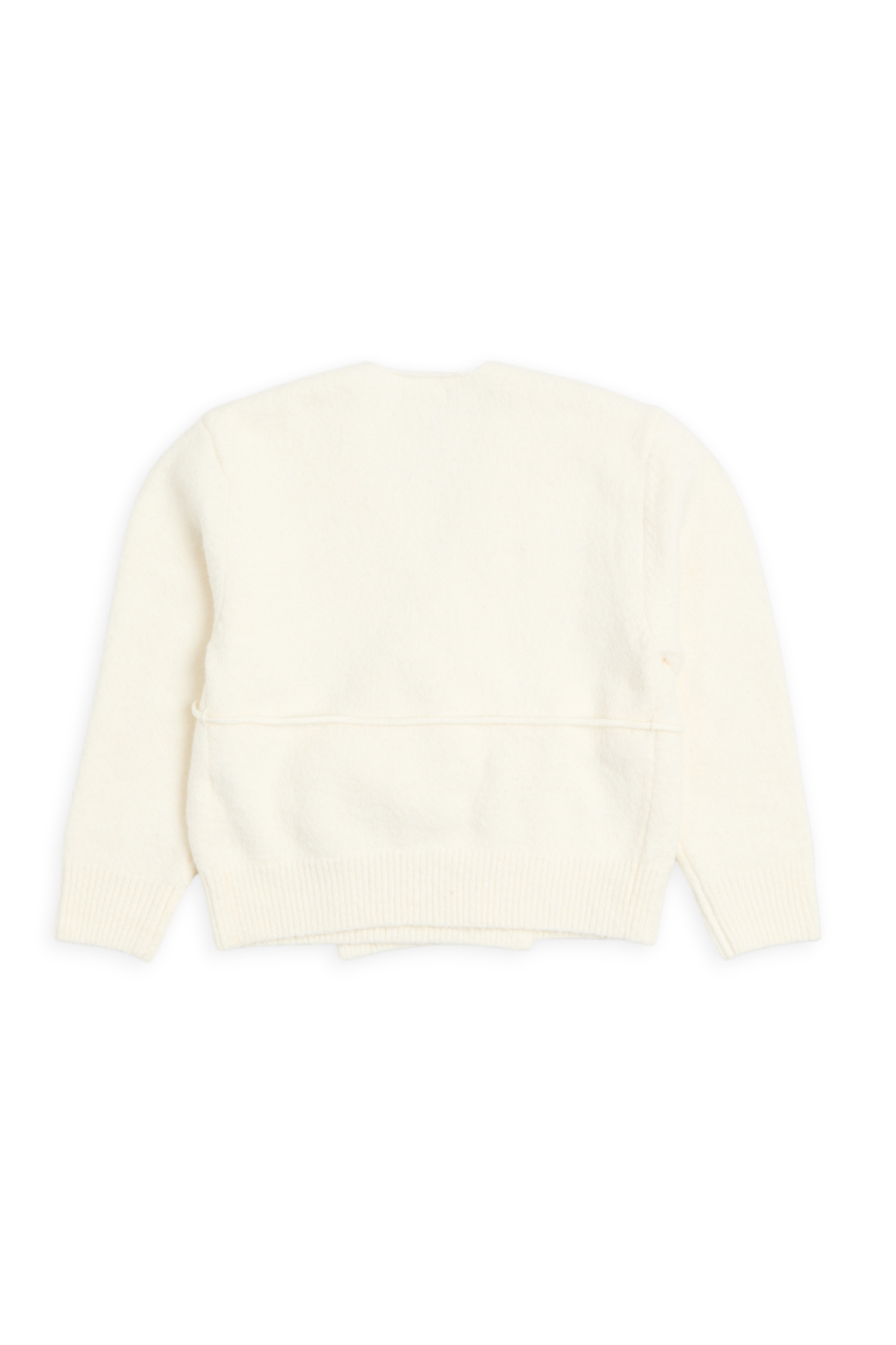 綁繩開襟針織罩衫