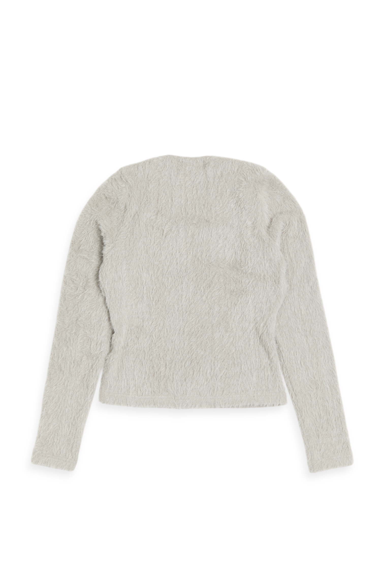 仿貂毛 方領長袖上衣