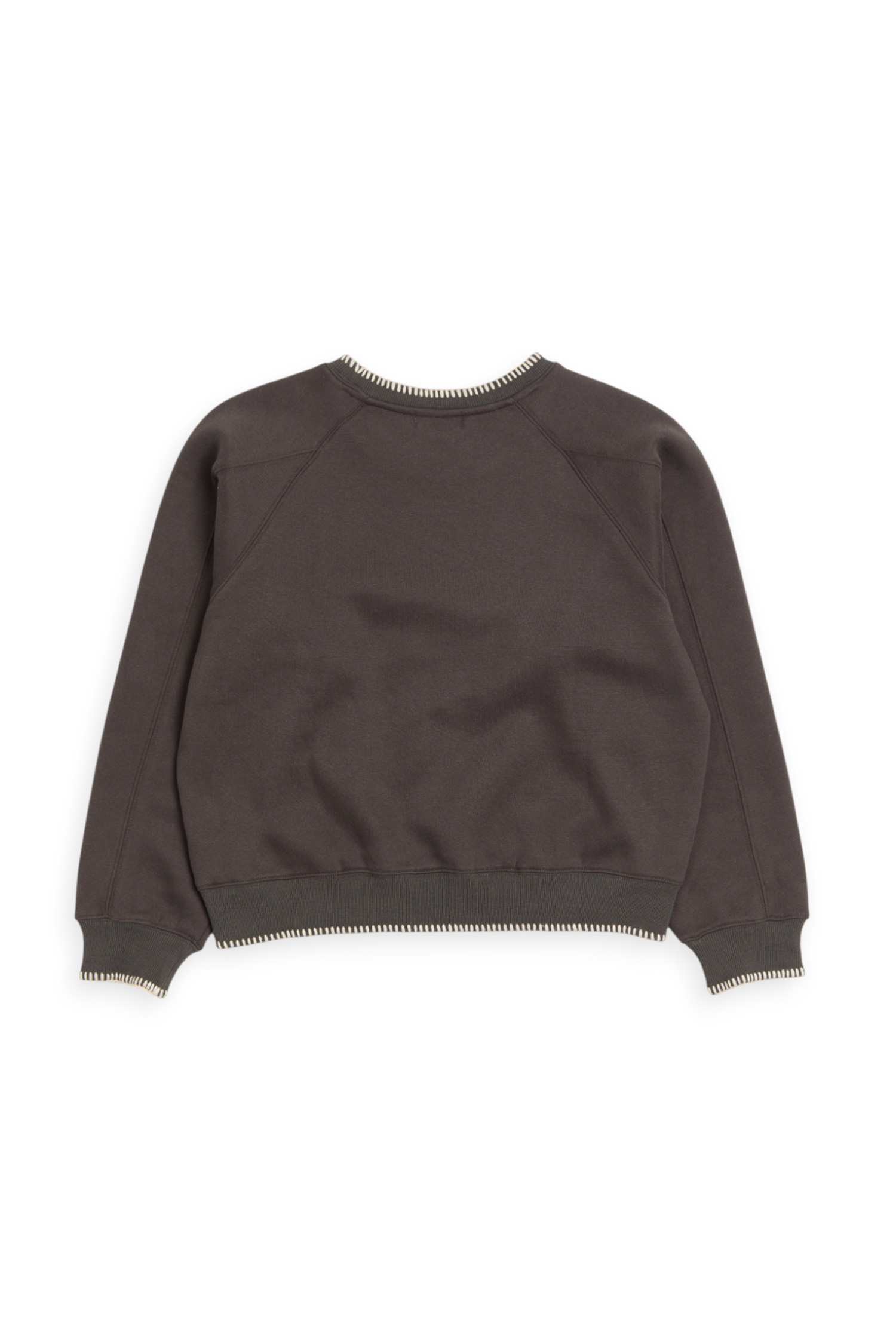 貝殼繡 刷毛插肩大學TEE