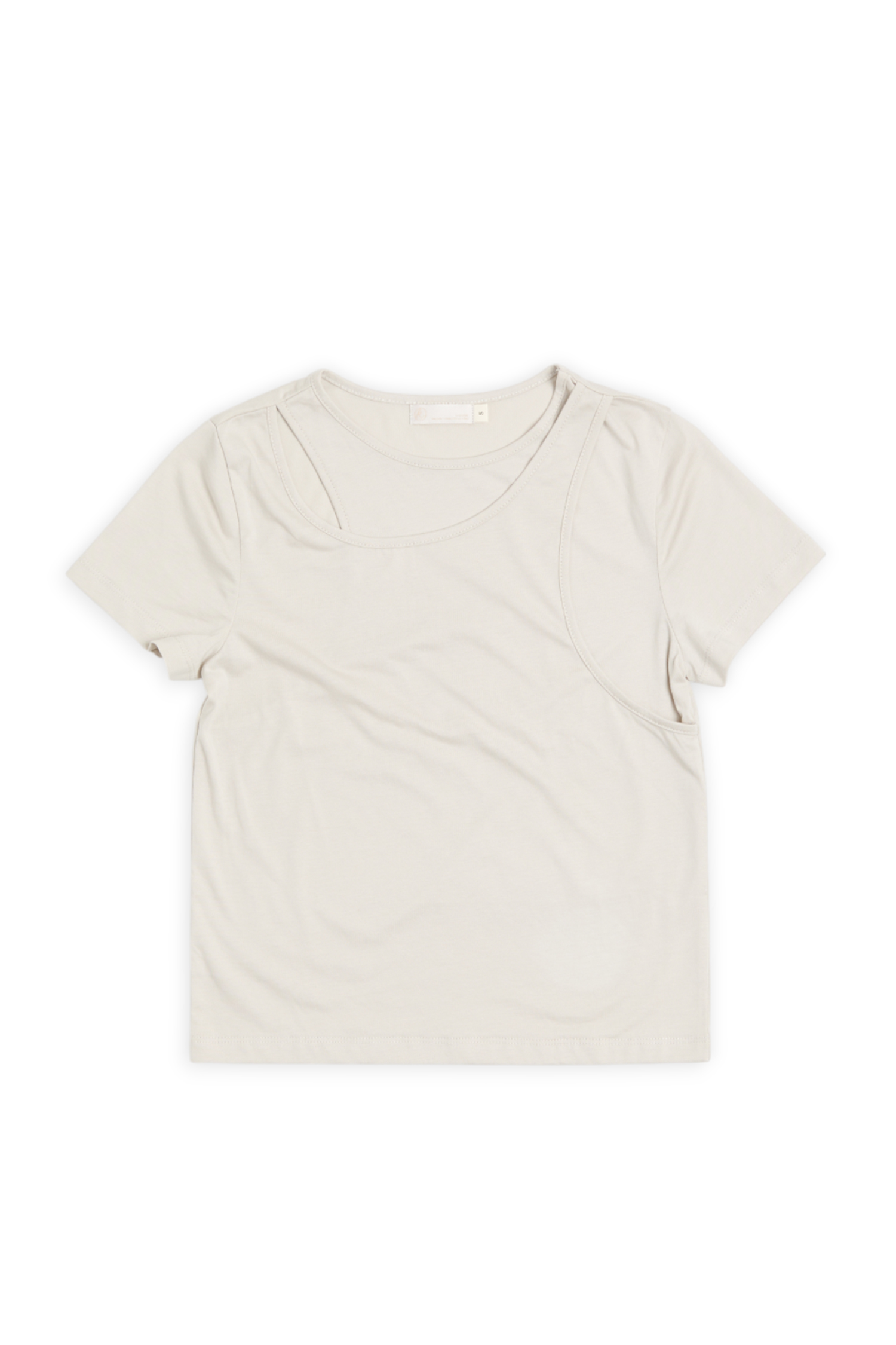 交疊簍空 天絲棉上衣