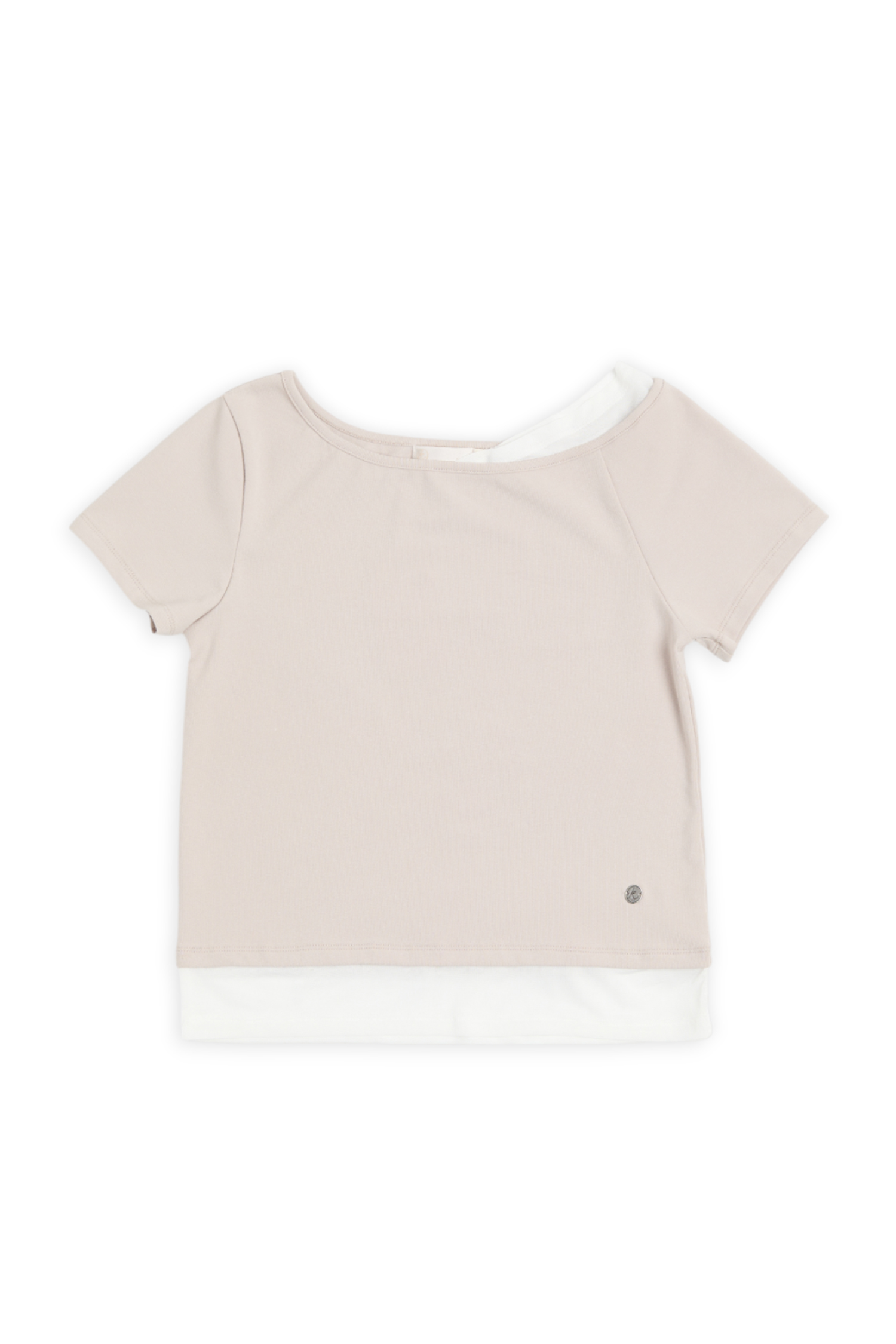 假兩件 網紗拼接上衣