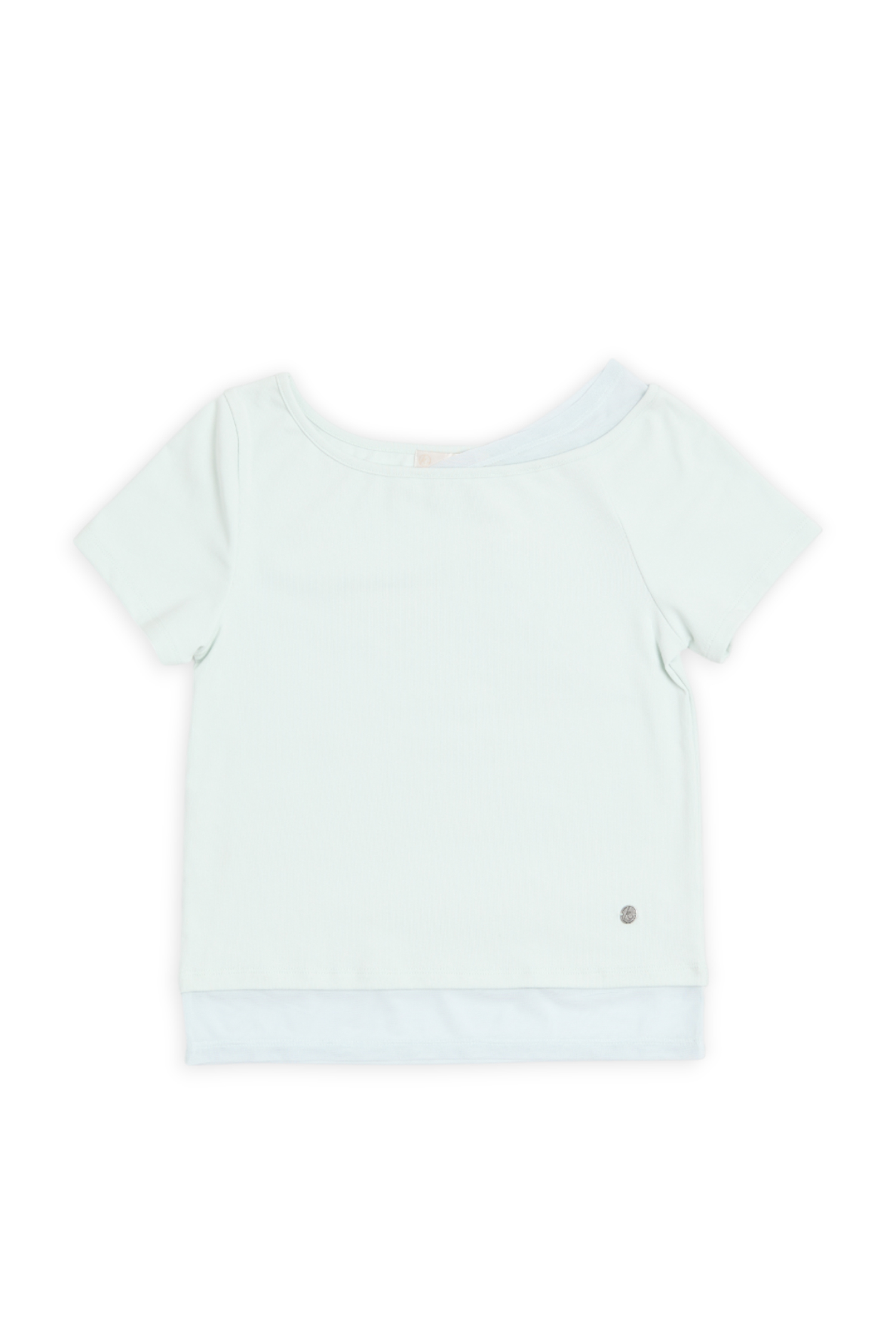 假兩件 網紗拼接上衣