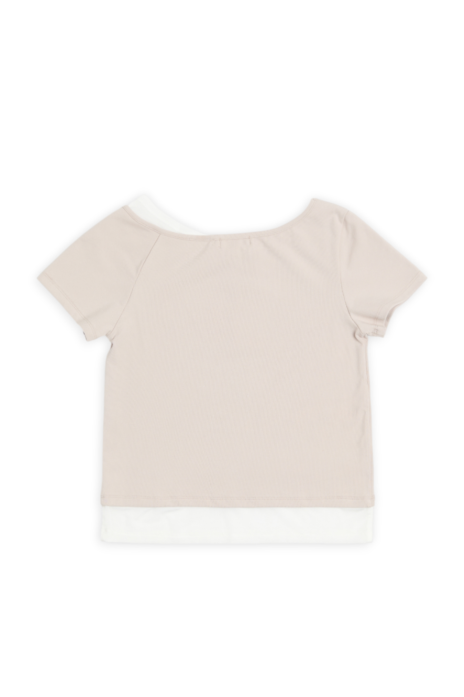 假兩件 網紗拼接上衣