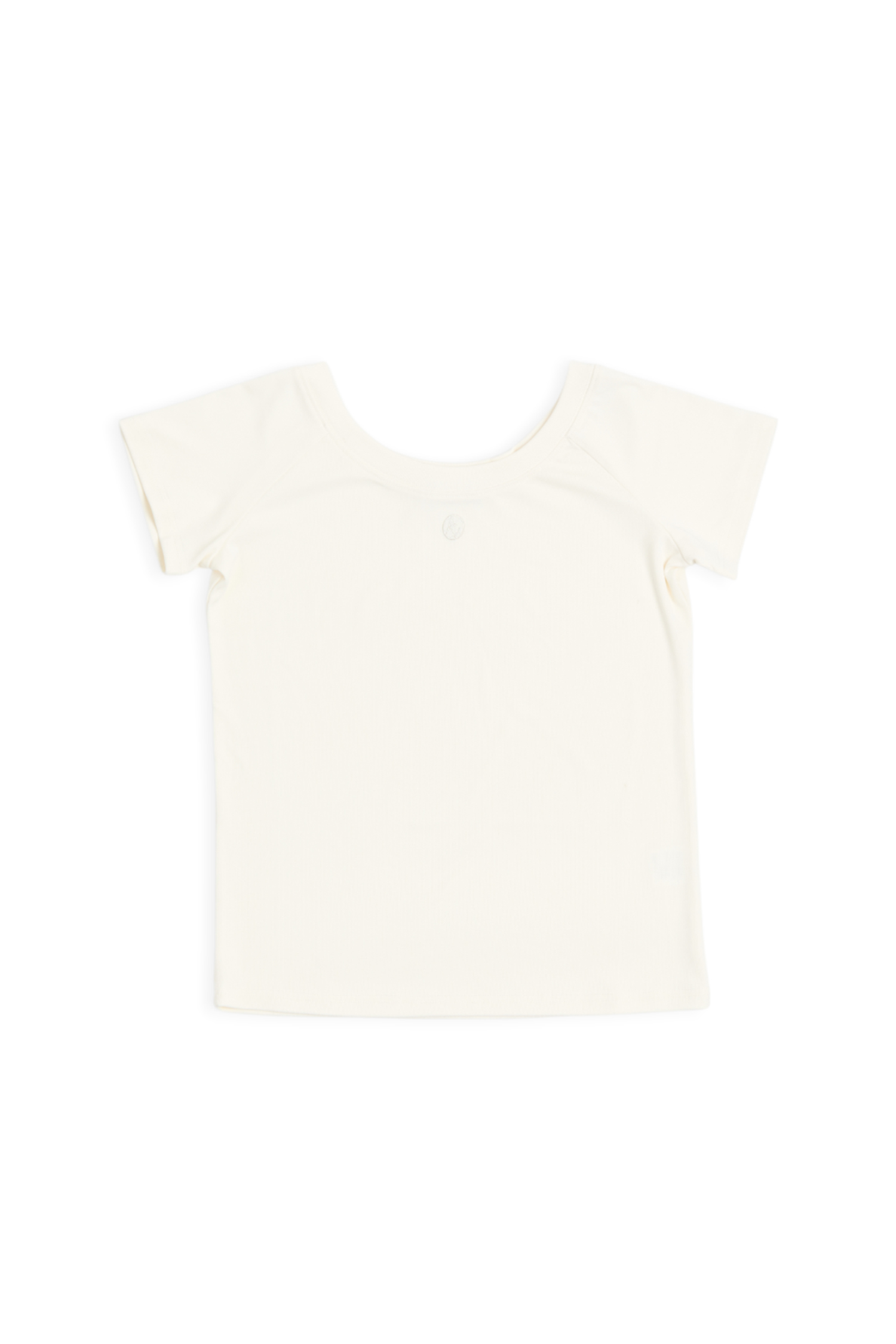 品牌刺繡 莫代爾短袖上衣