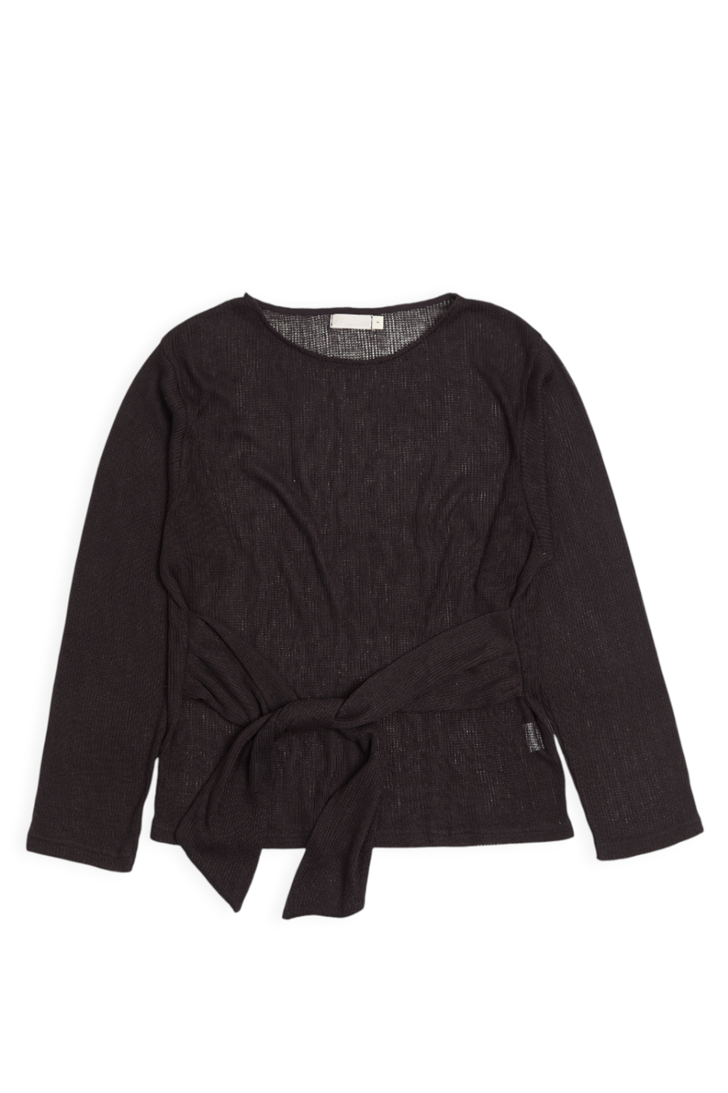 綁腰造型 簍空針織罩衫