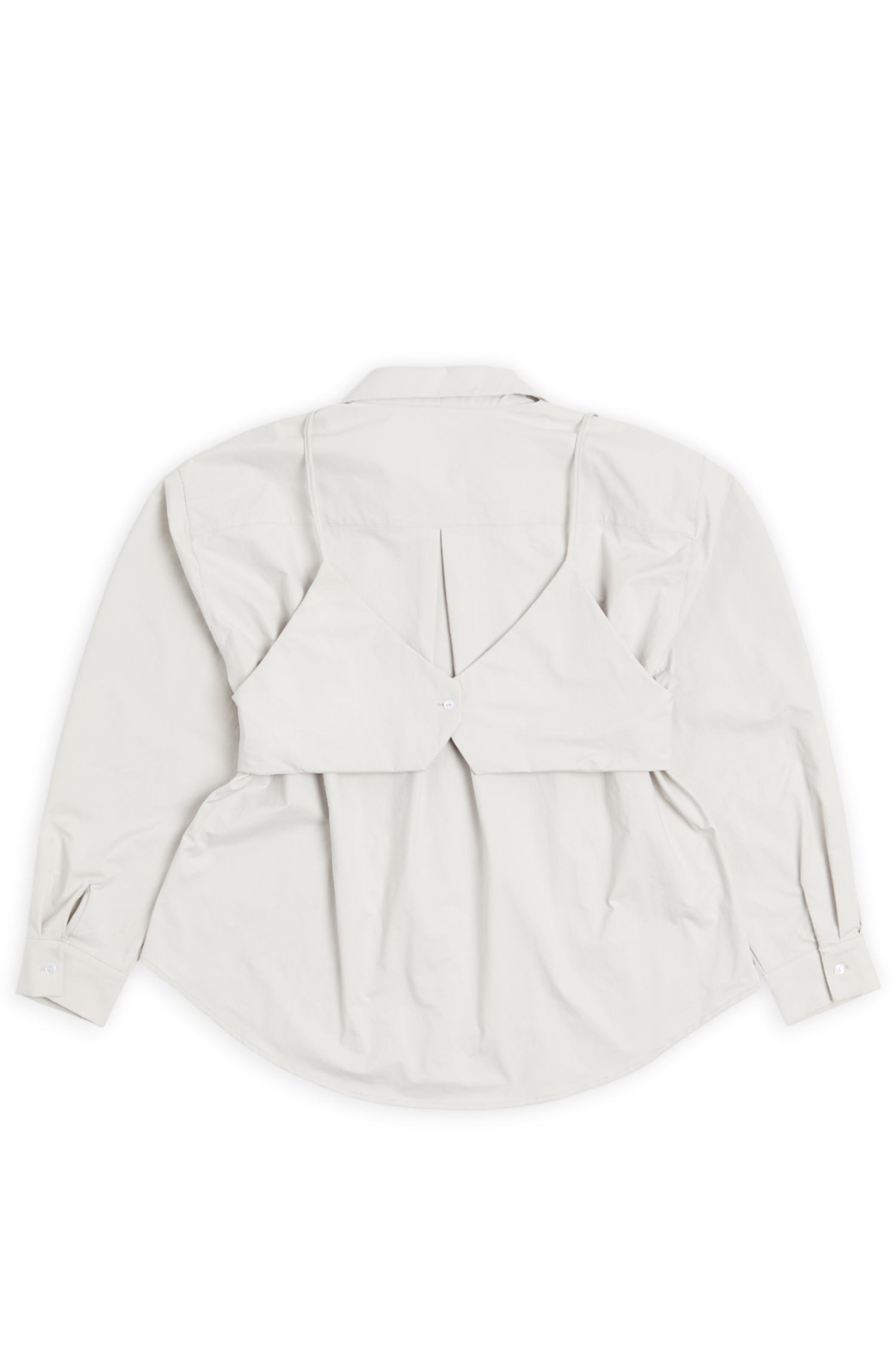 簡約率性 兩件式背心襯衫套組