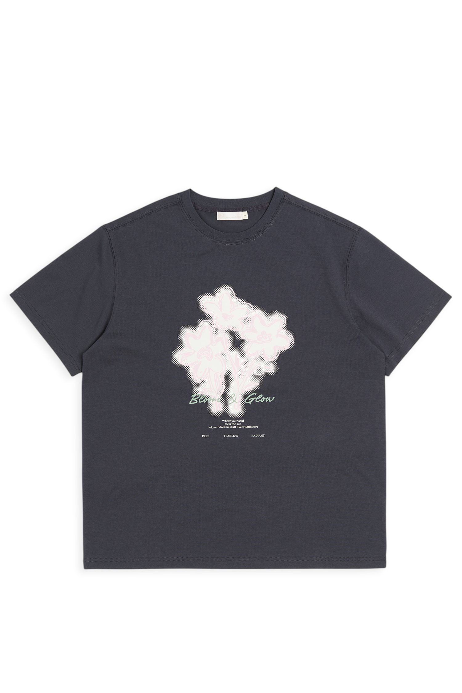 春日小花 落肩涼感寬鬆Tee