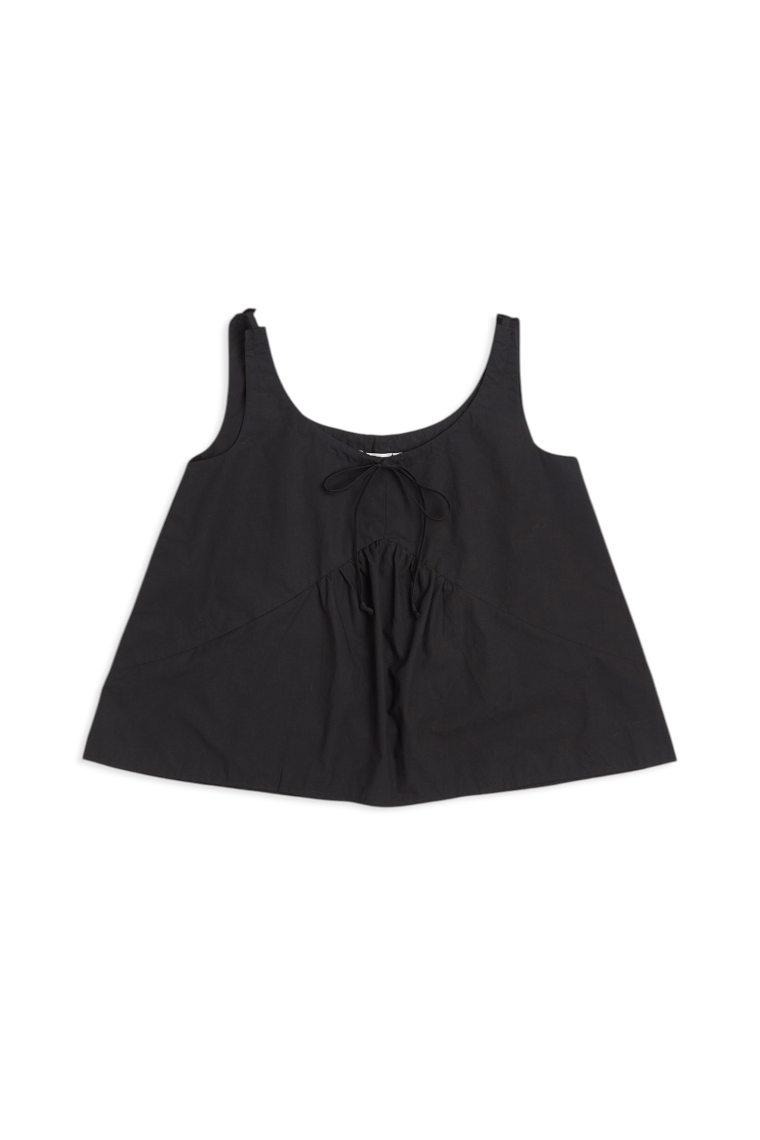 抽皺造型 可調式綁帶背心