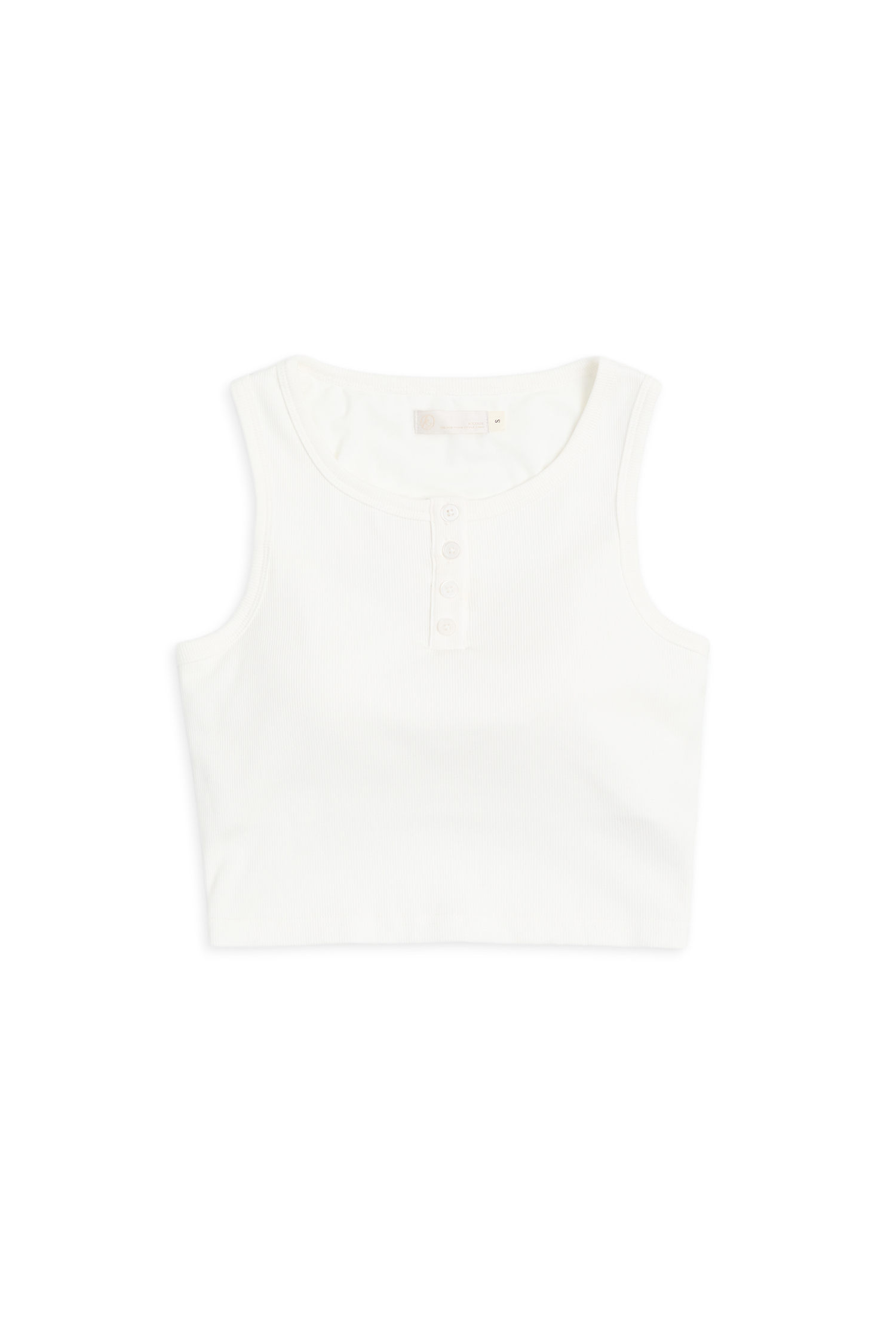 半開襟 羅紋Bra背心