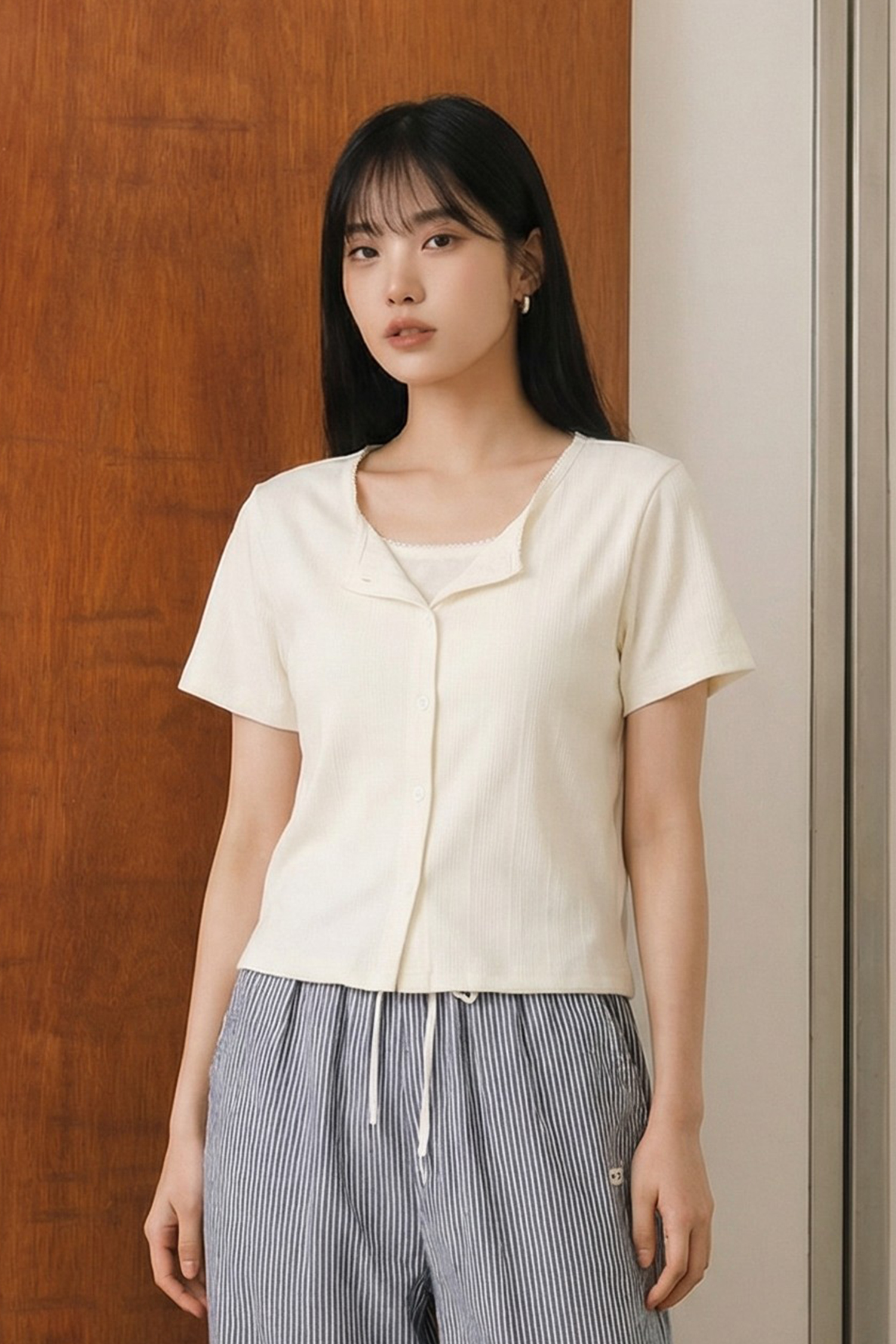 緹花蕾絲 外套背心兩件組