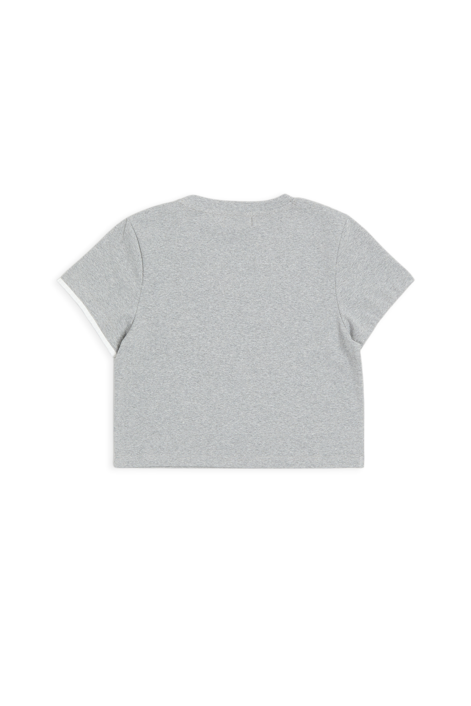 蕾絲刺繡 圓領短袖上衣