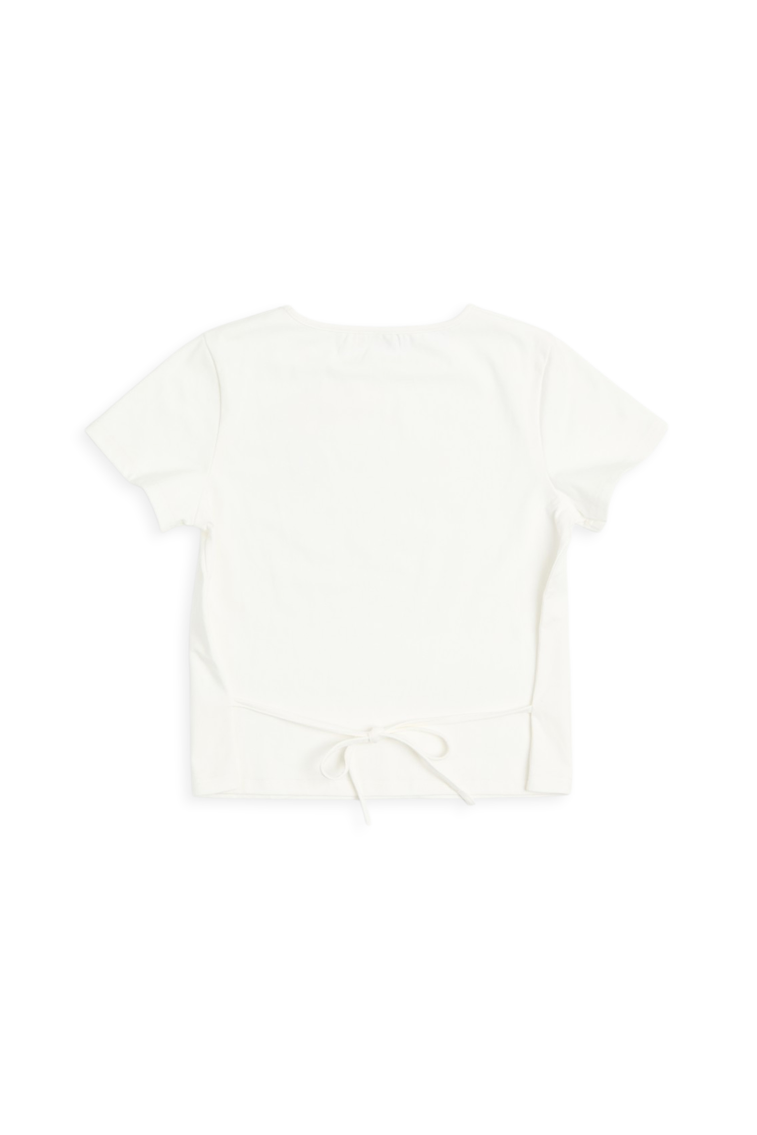 柔光綻放 綁繩短袖上衣