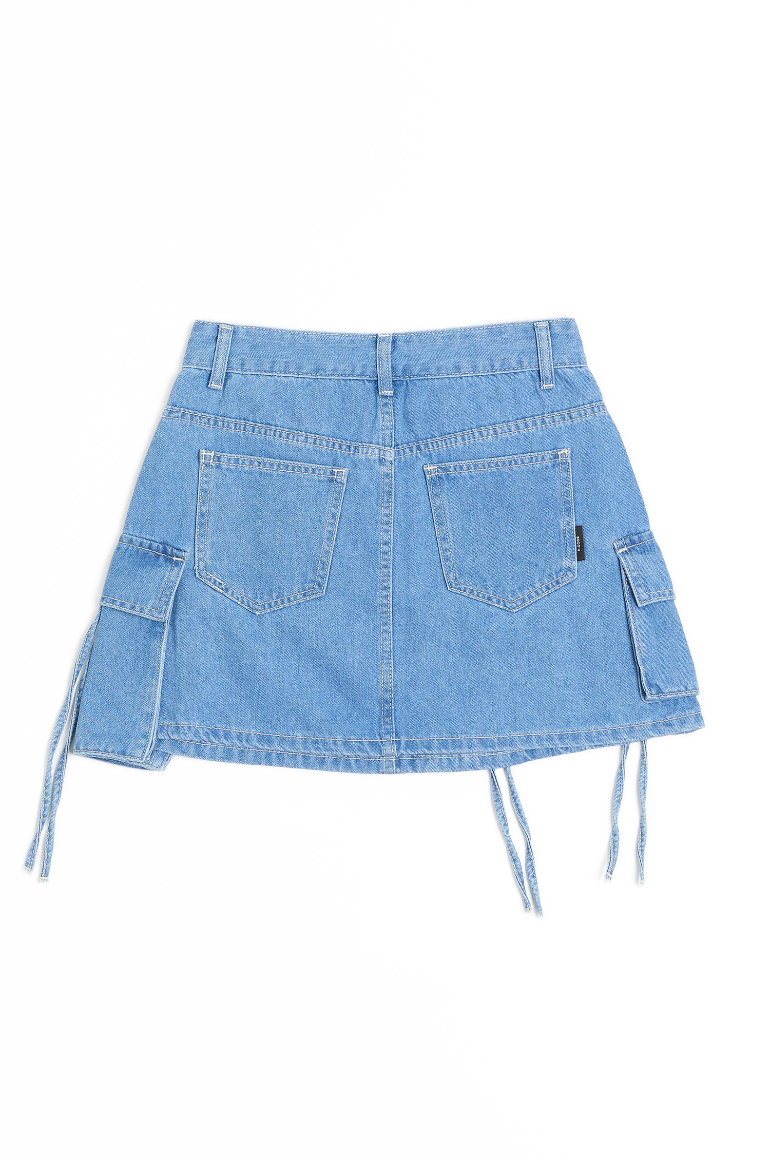 K:CODE 牛仔工裝迷你裙(女)