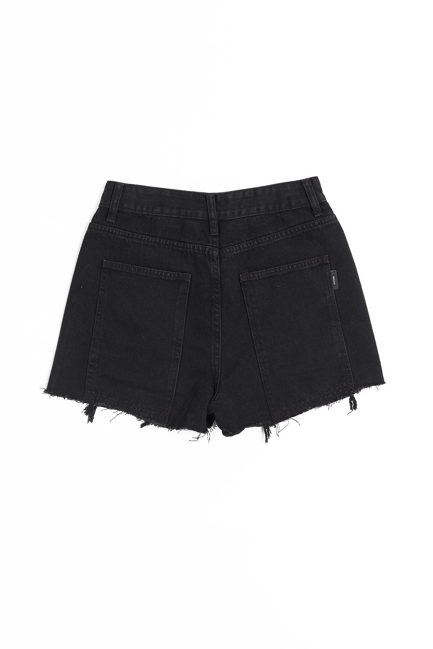 K:CODE 破壞抽鬚牛仔短褲(女)