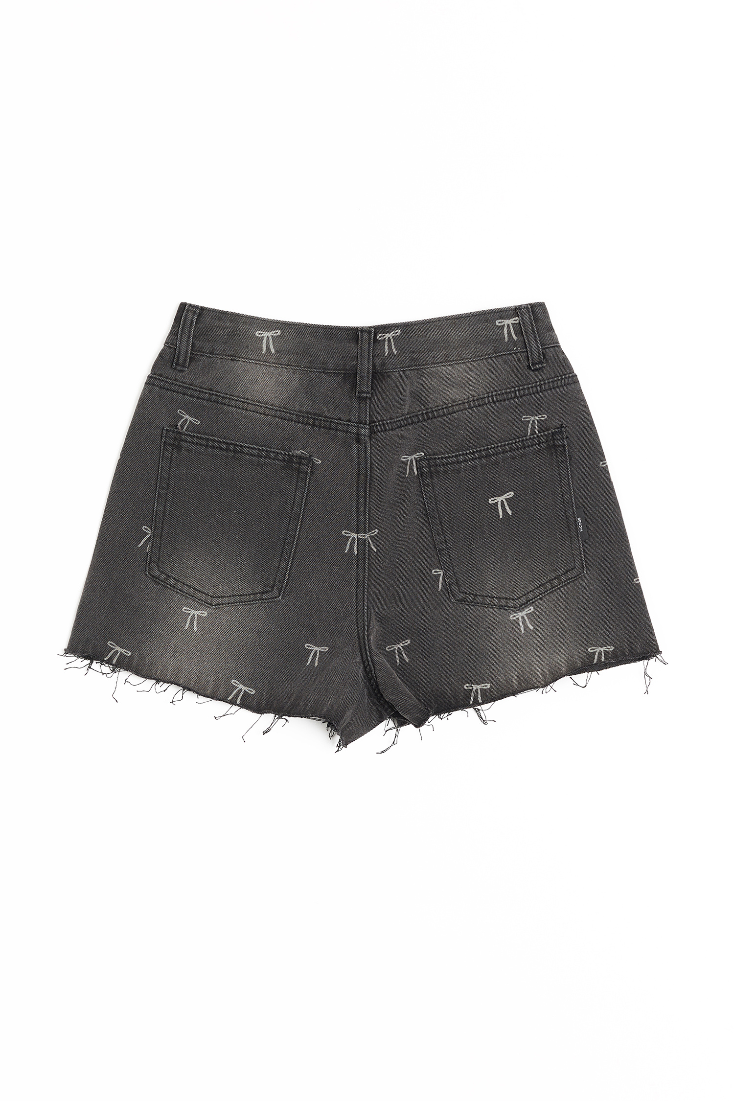 K:CODE 滿版蝴蝶結 牛仔短褲(女)