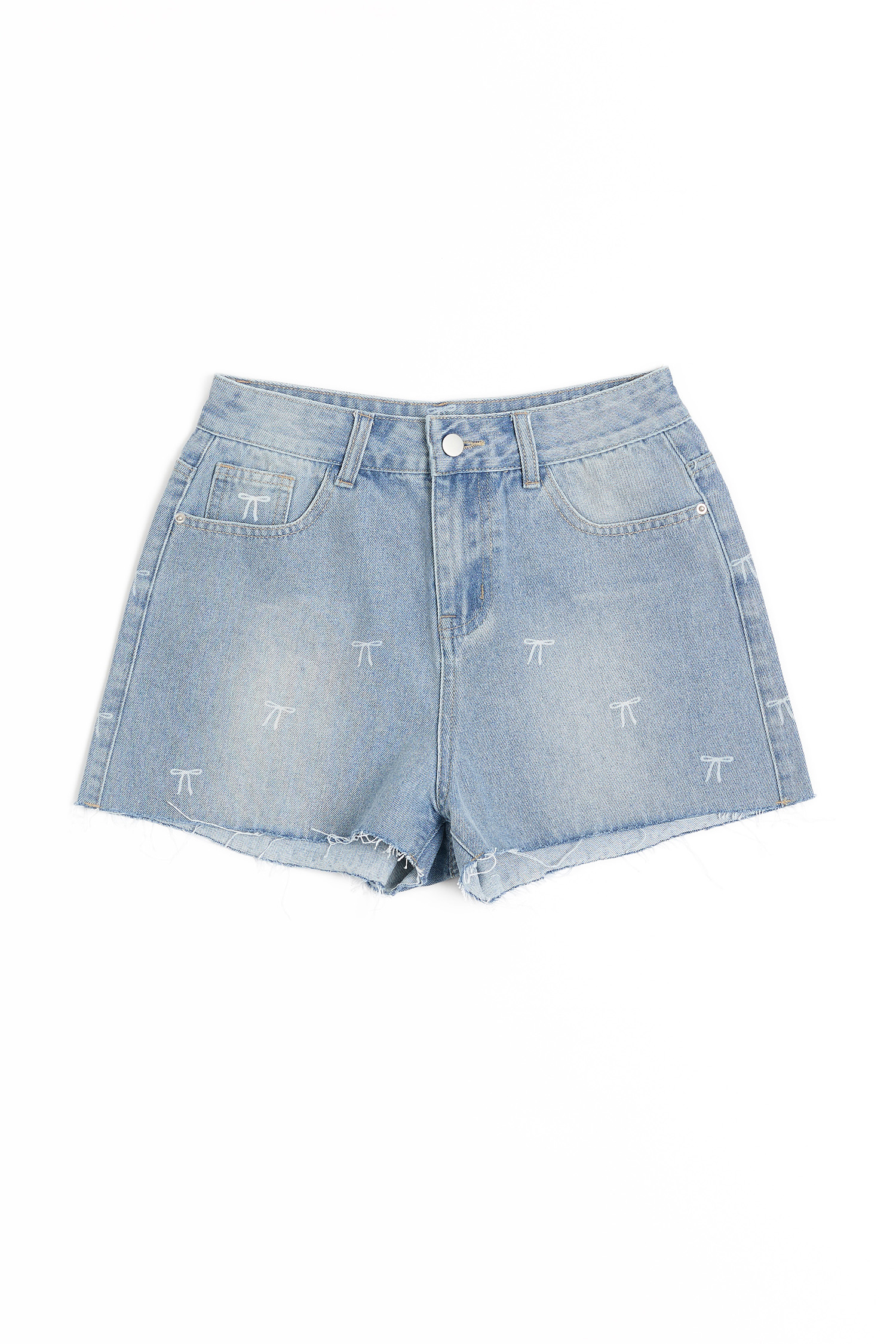 K:CODE 滿版蝴蝶結 牛仔短褲(女)