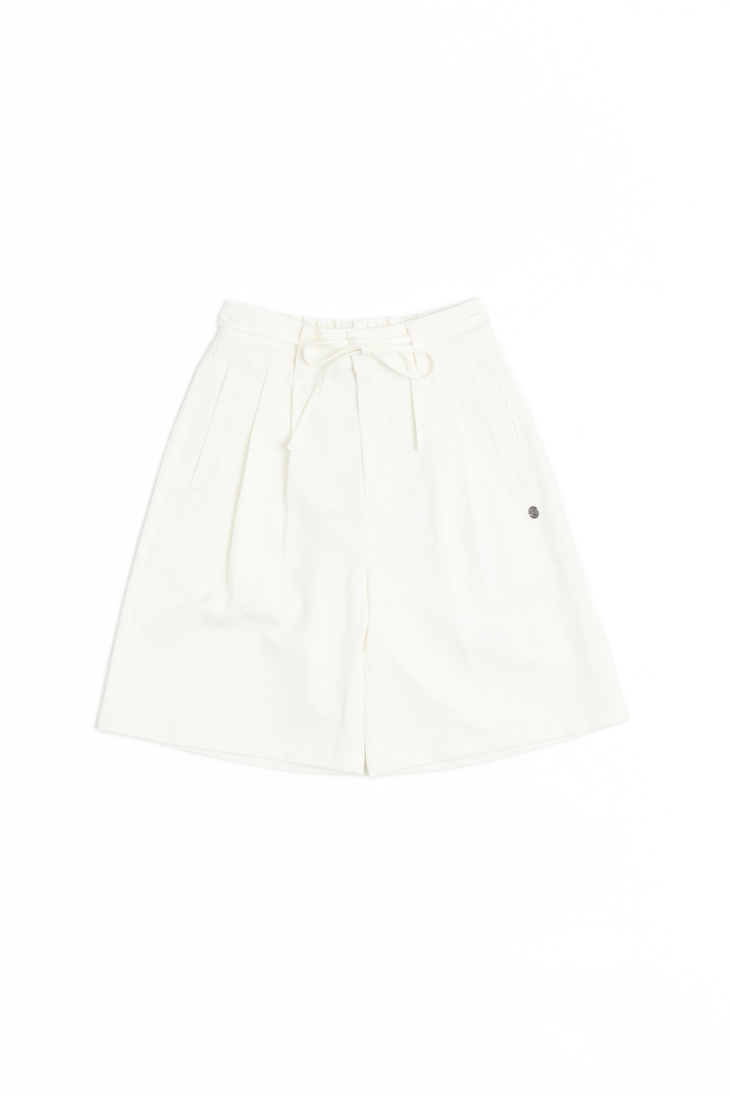 質感綁繩西裝短褲(女)