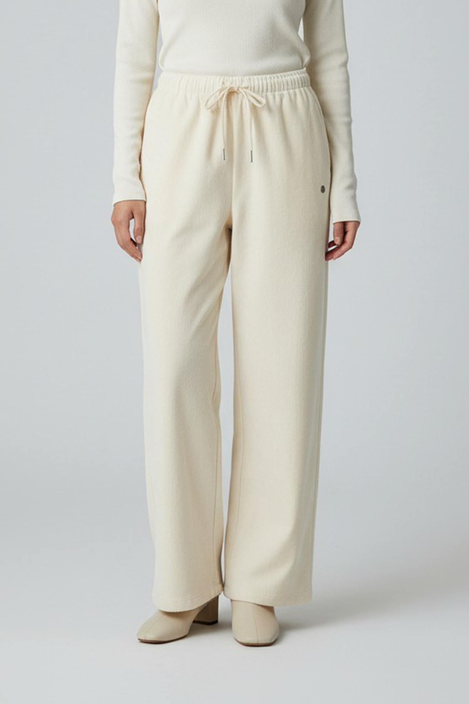 雪尼爾絨 保暖直筒寬褲