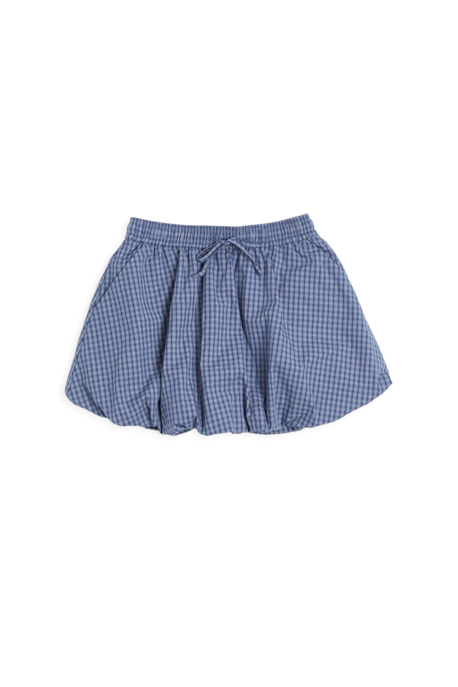 復古格紋 花苞雲朵裙