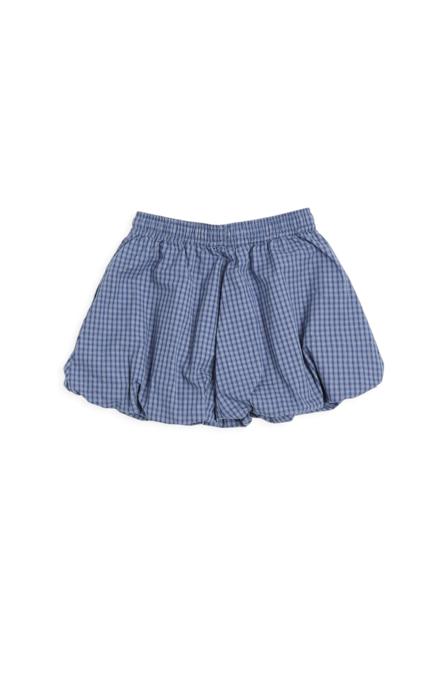 復古格紋 花苞雲朵裙