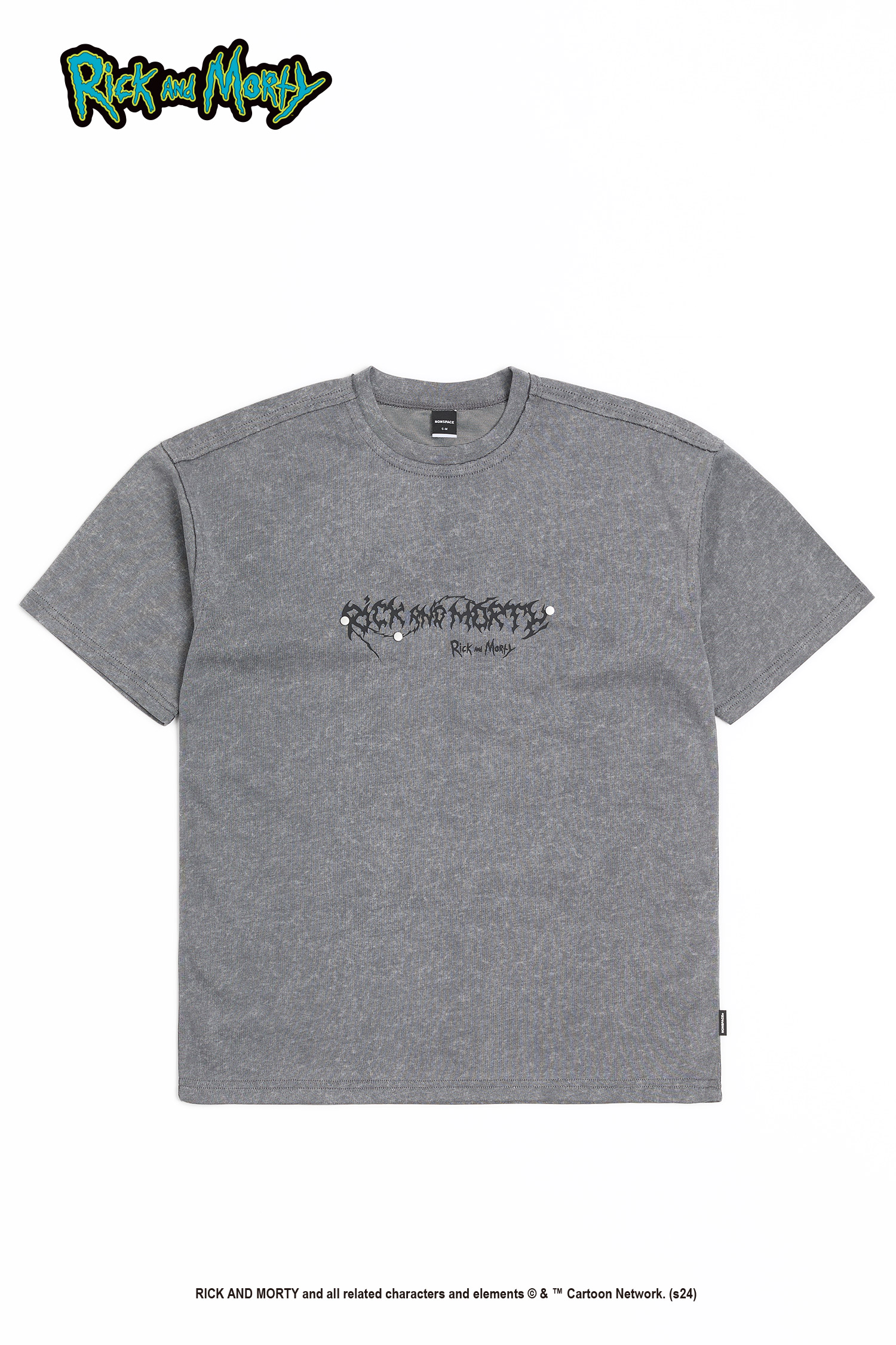 Rick and Morty 發泡印花塗鴉 渲染短袖上衣