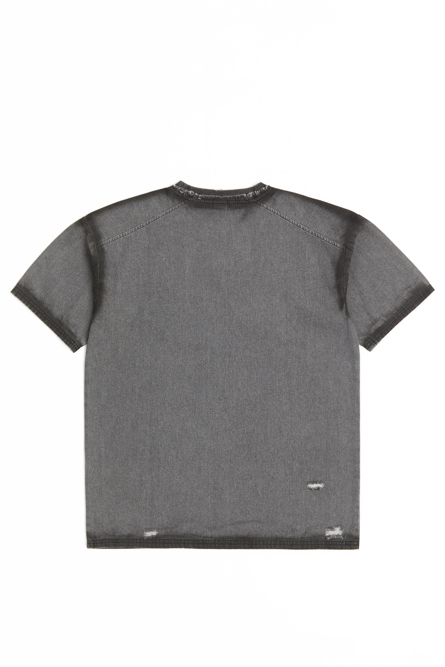 美式貼布繡噴染 短袖上衣