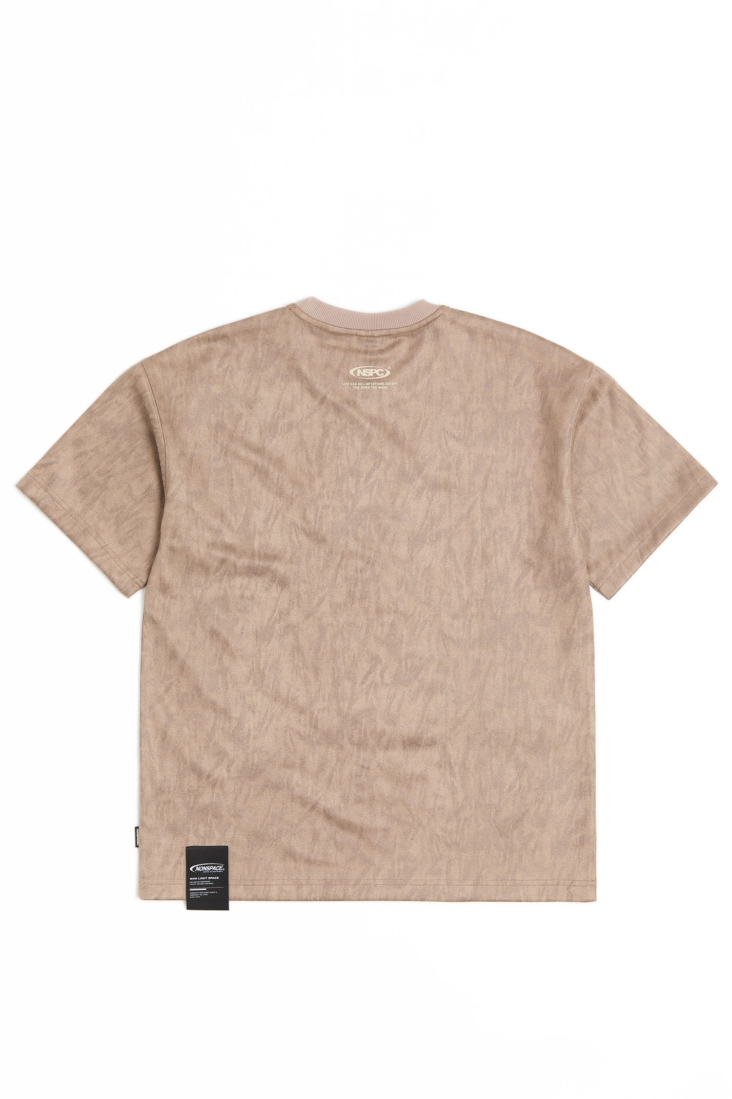 麂皮絨繡花 短袖上衣