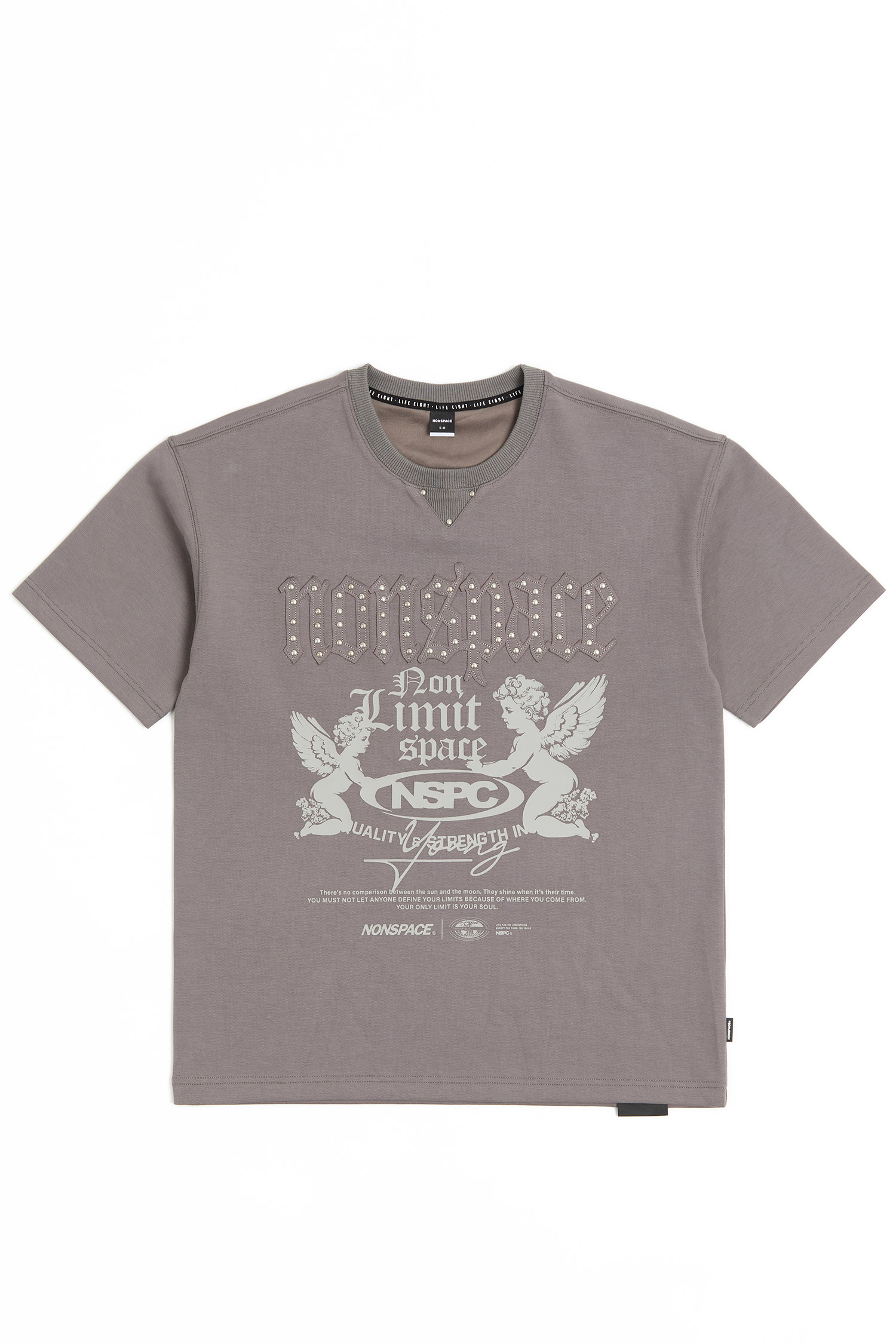 空氣珠地天使印花 短袖上衣