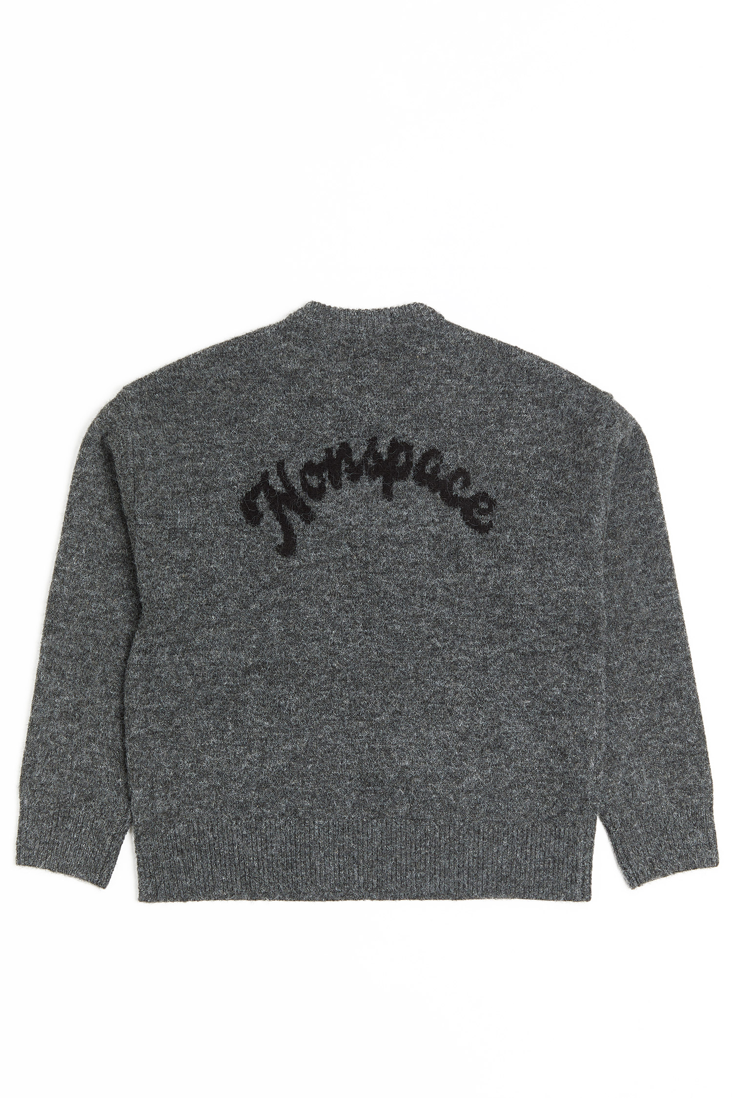 NONSPACE 品牌小N怪獸緹花 針織長袖毛衣