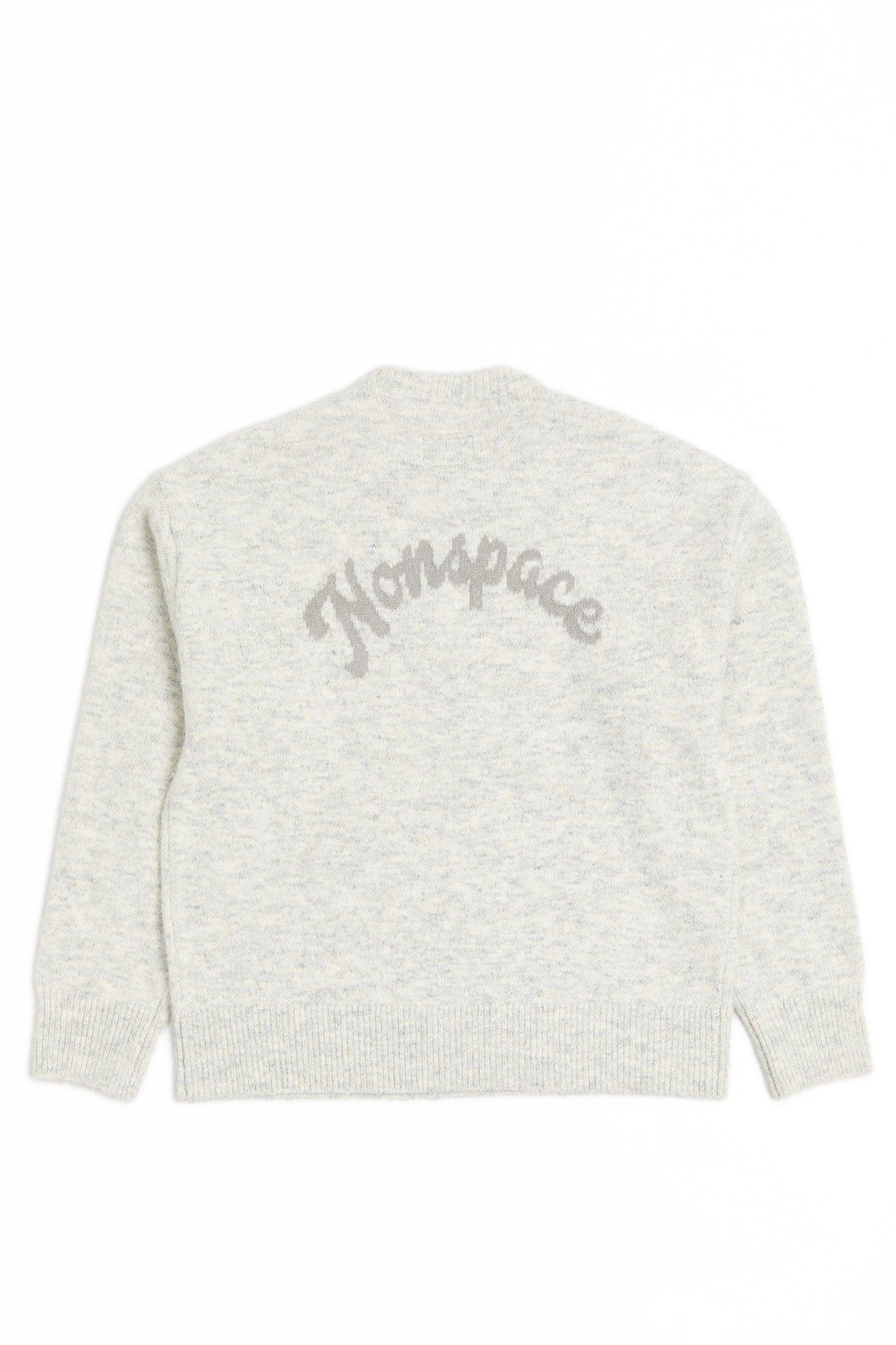 NONSPACE 品牌小N怪獸緹花 針織長袖毛衣