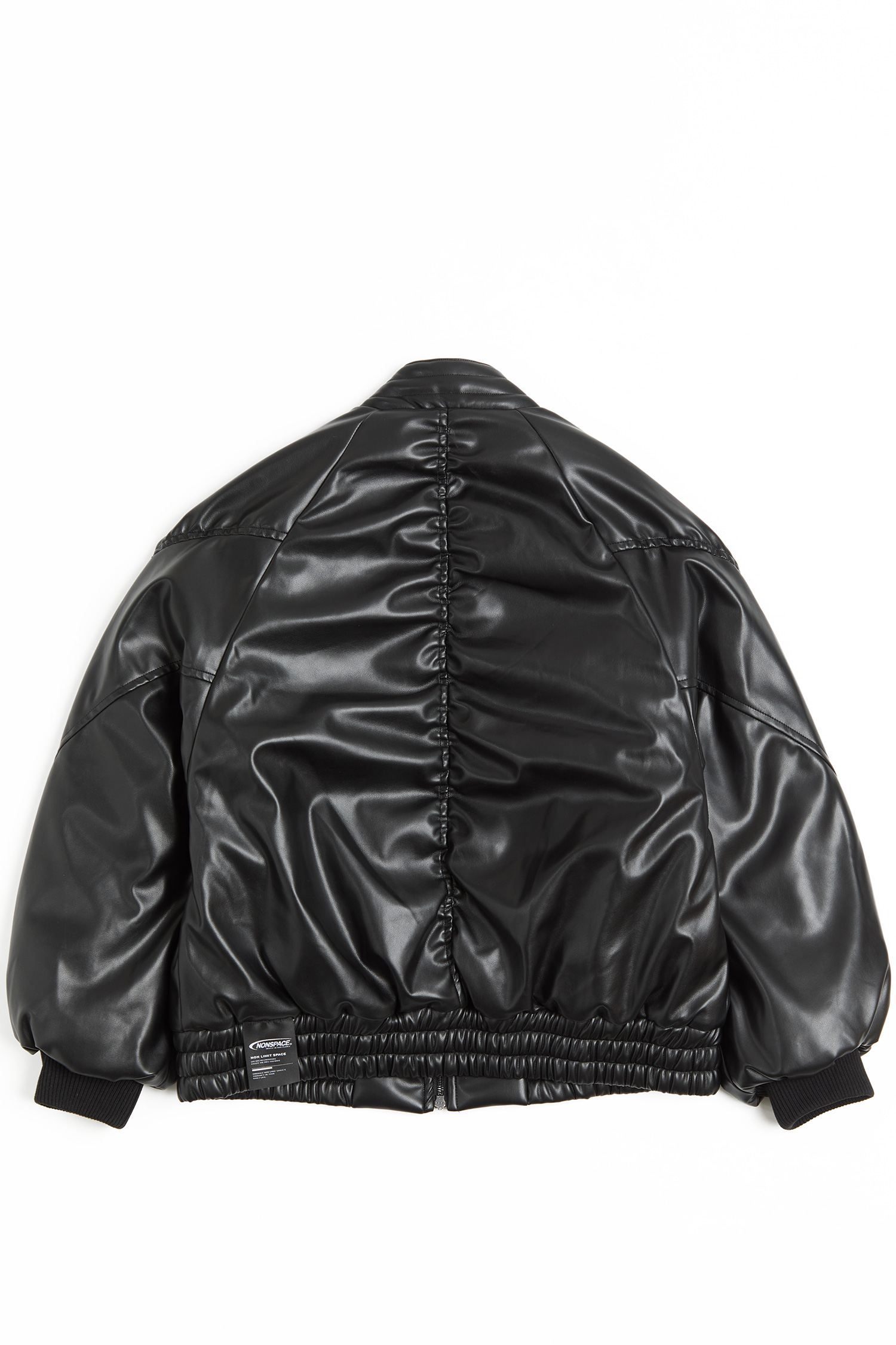 皮革鋪棉 棒球外套